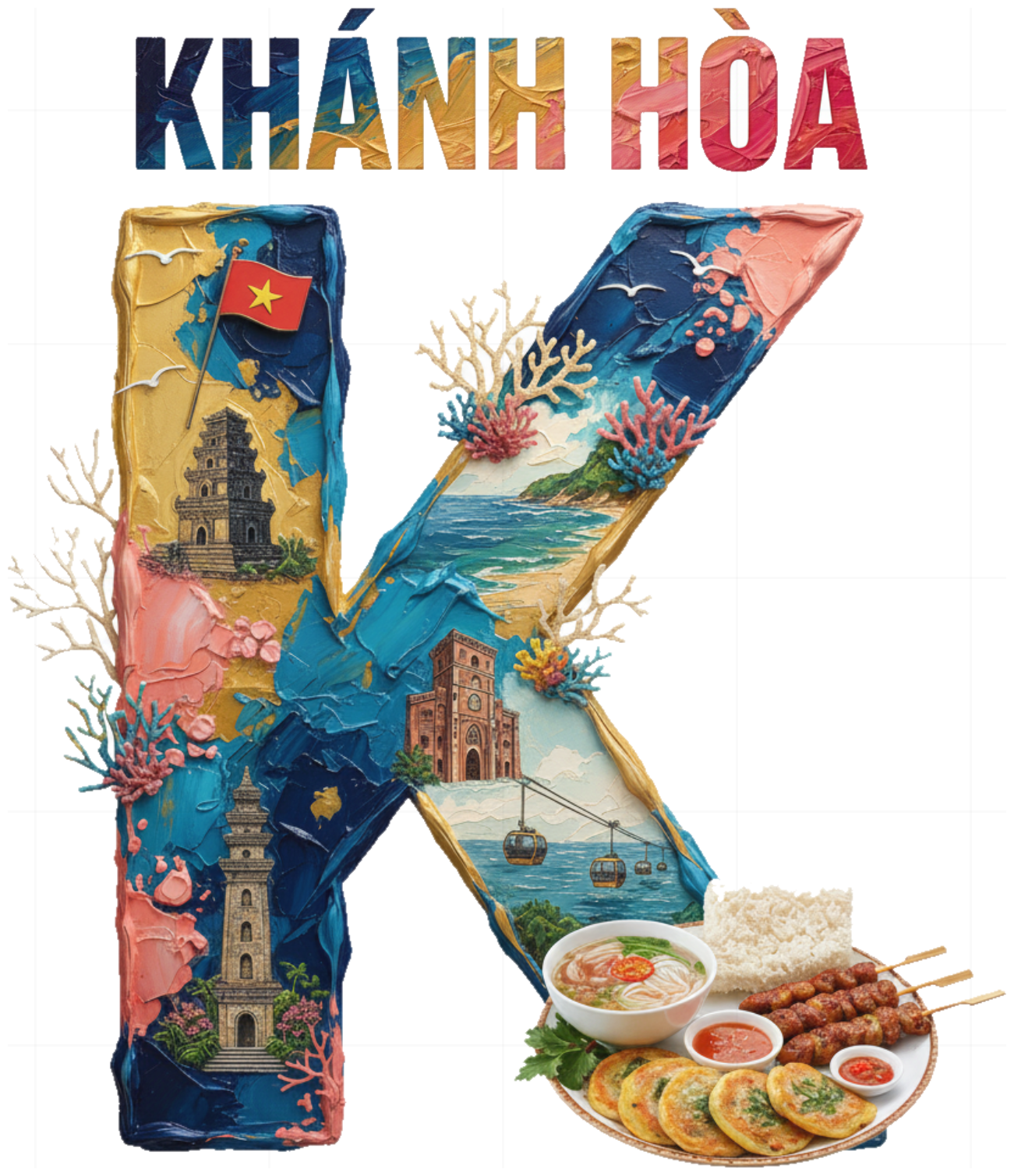 Áo Thun Unisex Form Rộng Cotton 100% In Chữ K Nghệ Thuật Du Lịch Nha Trang Khánh Hòa - Thiết Kế Design Độc Bản 2026 - 200426-14-58-GEQ