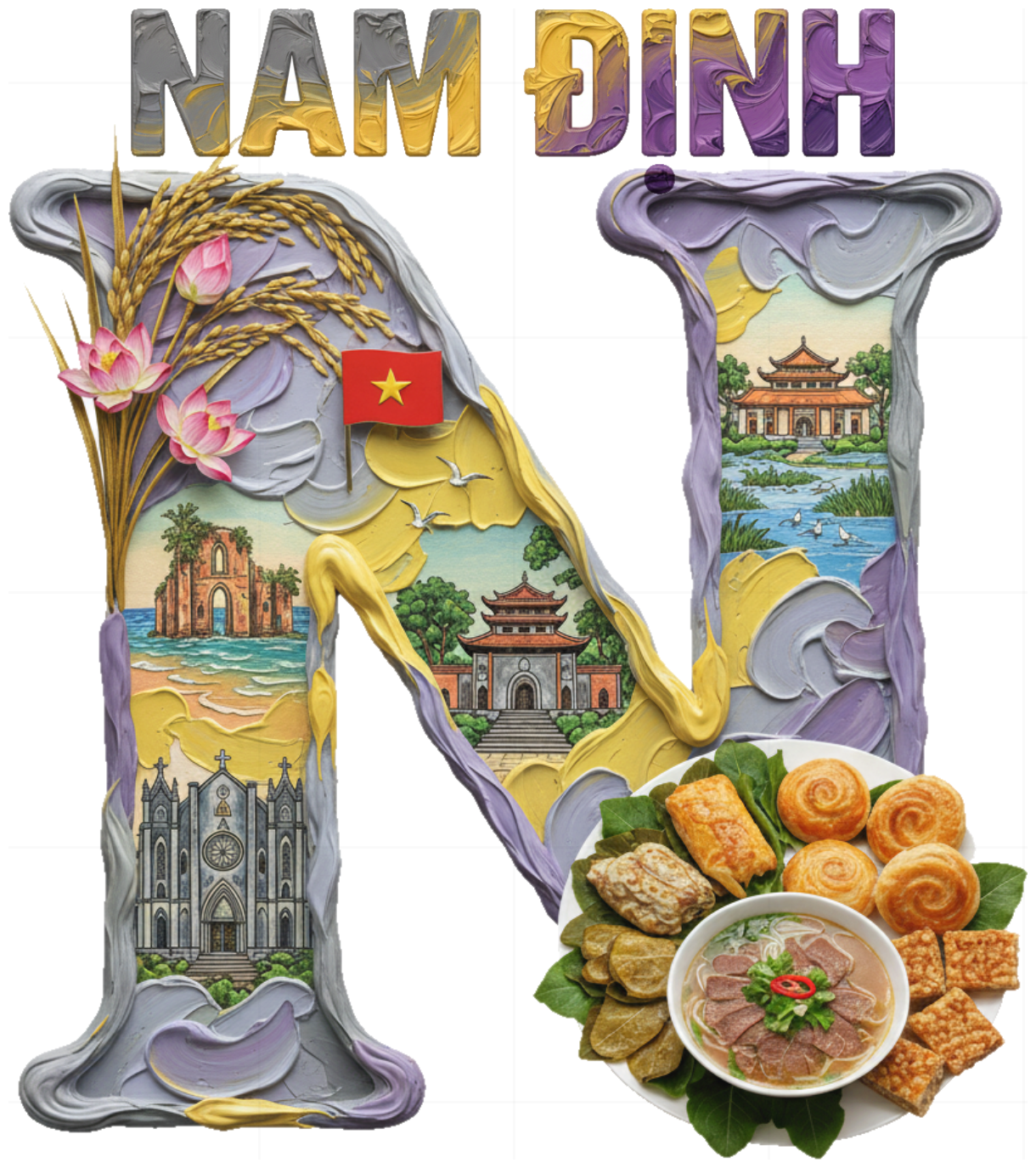 Áo Thun Unisex Form Rộng In Chữ Design Nam Định - Phông Cotton 100% Streetwear Trendy Du Lịch - 200426-17-16-WWC