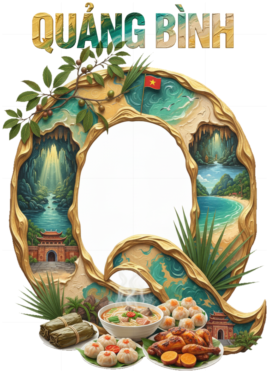 Áo Thun Unisex Trắng In Chữ Design - Concept Du Lịch Quảng Bình Sơn Đoòng - Chất Cotton Cao Cấp Form Rộng Trendy 2024 - 200426-17-23-STA