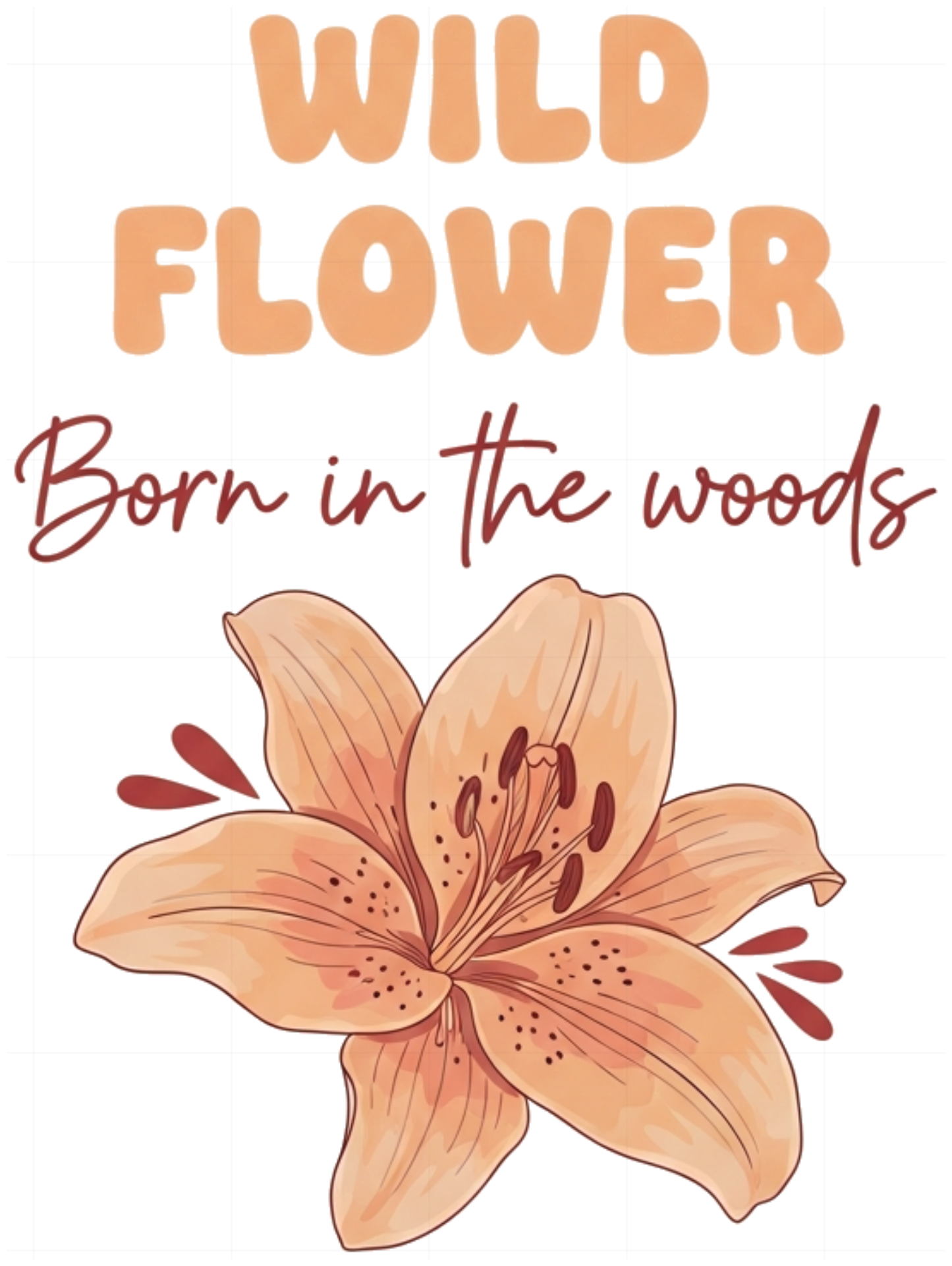 Áo Thun Trắng Wild Flower Born In The Woods Form Rộng Cotton Co Giãn - 200626-14-25-JAT