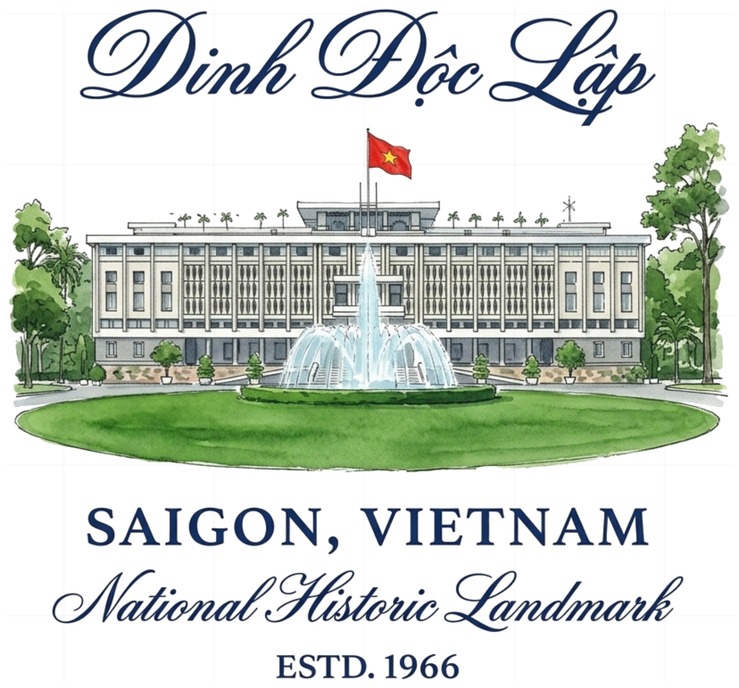 Áo Thun Dinh Độc Lập Heritage Saigon Áo Phông Unisex Form Rộng Cotton Cao Cấp Streetwear 201026-14-47-RBI