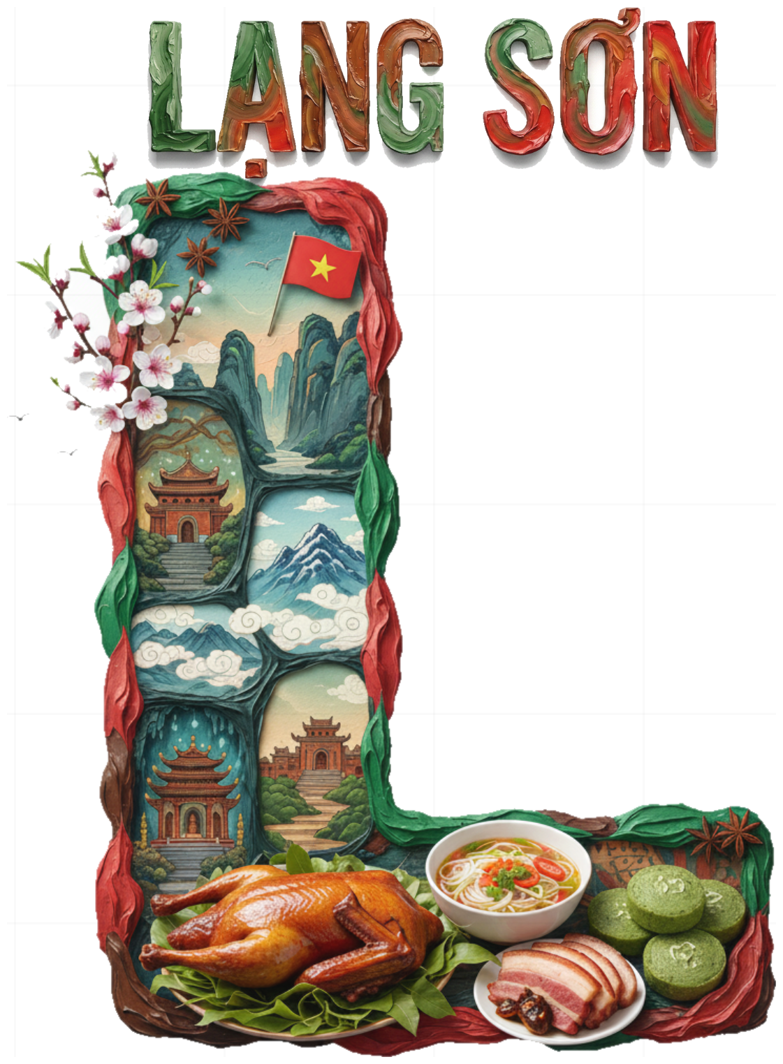 Áo Thun Unisex Form Rộng Cotton 100% In Hình Nghệ Thuật Lạng Sơn - Áo Phông Trắng Slogan Design Du Lịch Cực Chất - 210426-10-09-AUZ