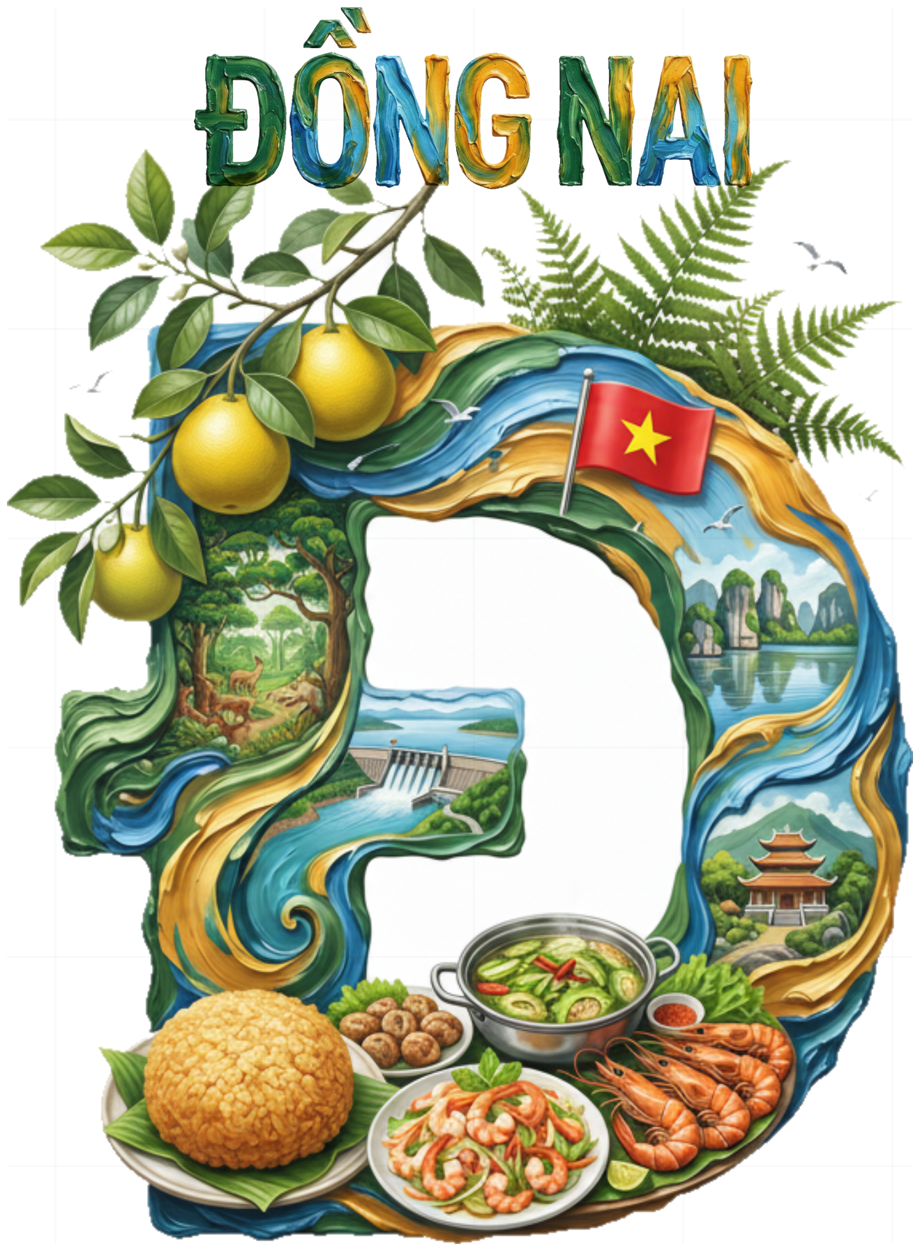 Áo Thun Unisex Form Rộng Cotton "Design" - BST Du Lịch Đồng Nai (Nam Cát Tiên, Trị An, Bửu Long) - Local Brand Cực Chất 210426-11-39-BJS