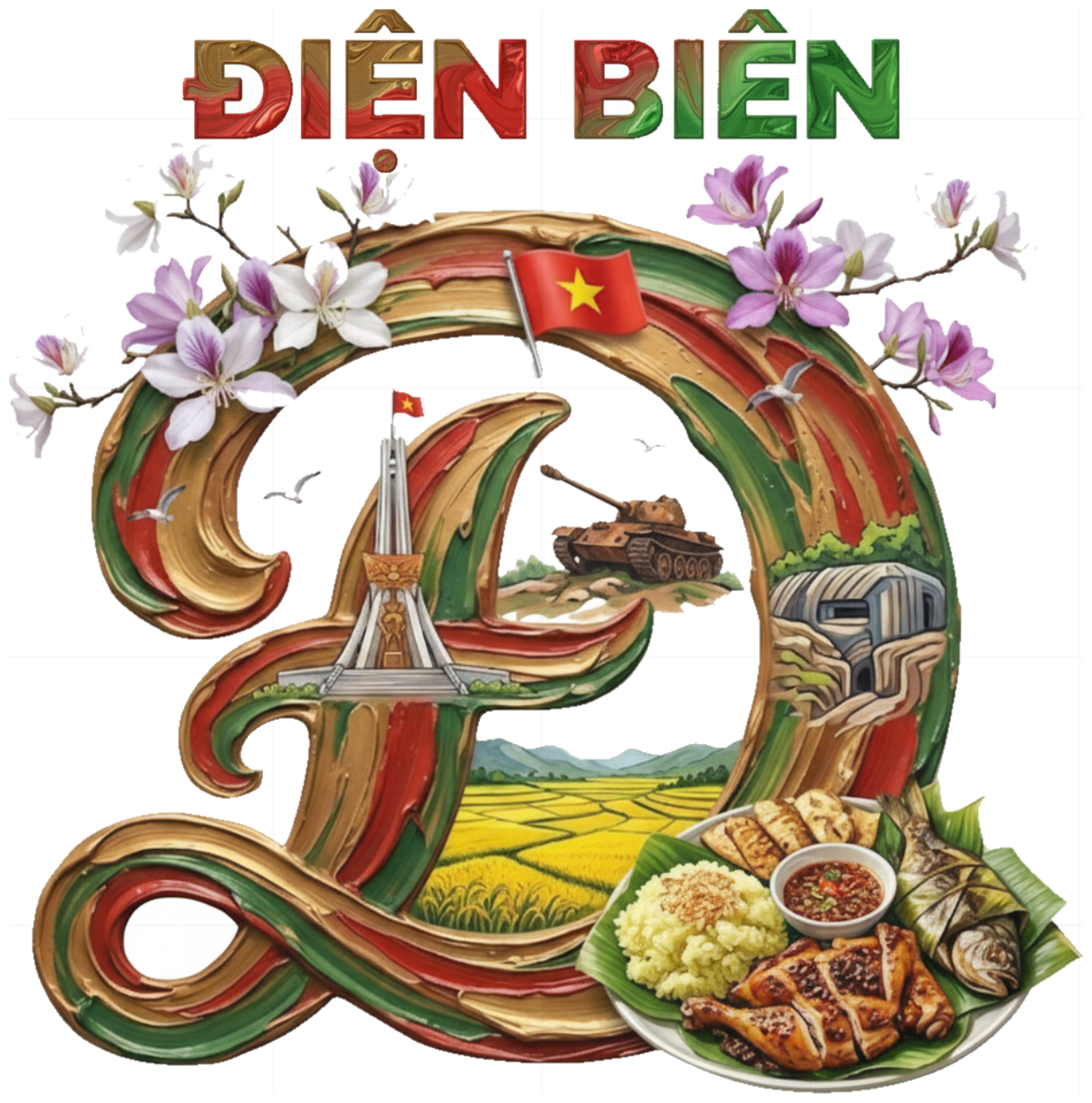 Áo Thun Unisex Điện Biên - Local Brand Cotton Form Rộng Thời Trang Du Lịch Tây Bắc Đỉnh Chóp - 210426-15-46-TUK