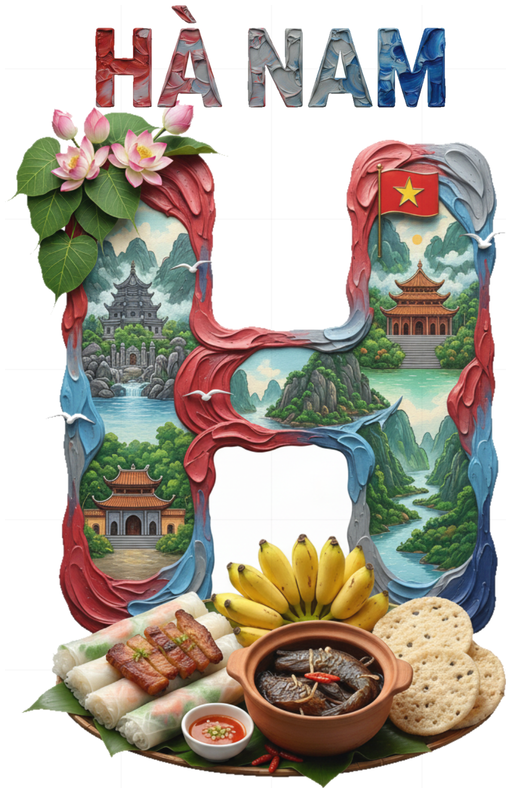 Áo Thun Unisex Chữ H Nghệ Thuật Du Lịch Việt Nam Form Rộng Cotton Co Giãn 4 Chiều Xu Hướng Local Brand - 210426-16-04-FQB