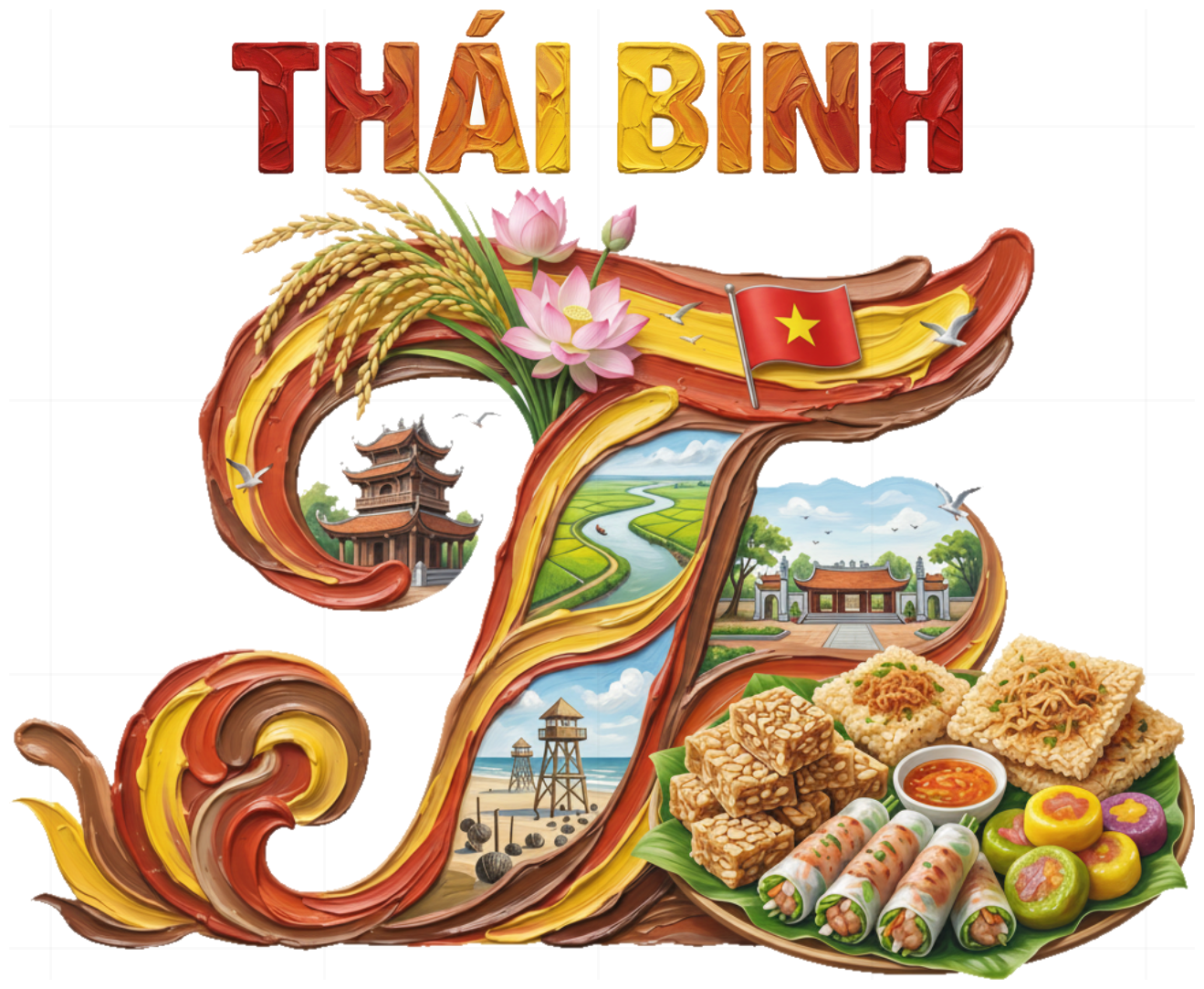 Áo Thun Unisex Thái Bình Design - Cotton Premium Form Rộng - Thời Trang Du Lịch Local Brand Việt Nam - 210426-16-21-XKJ