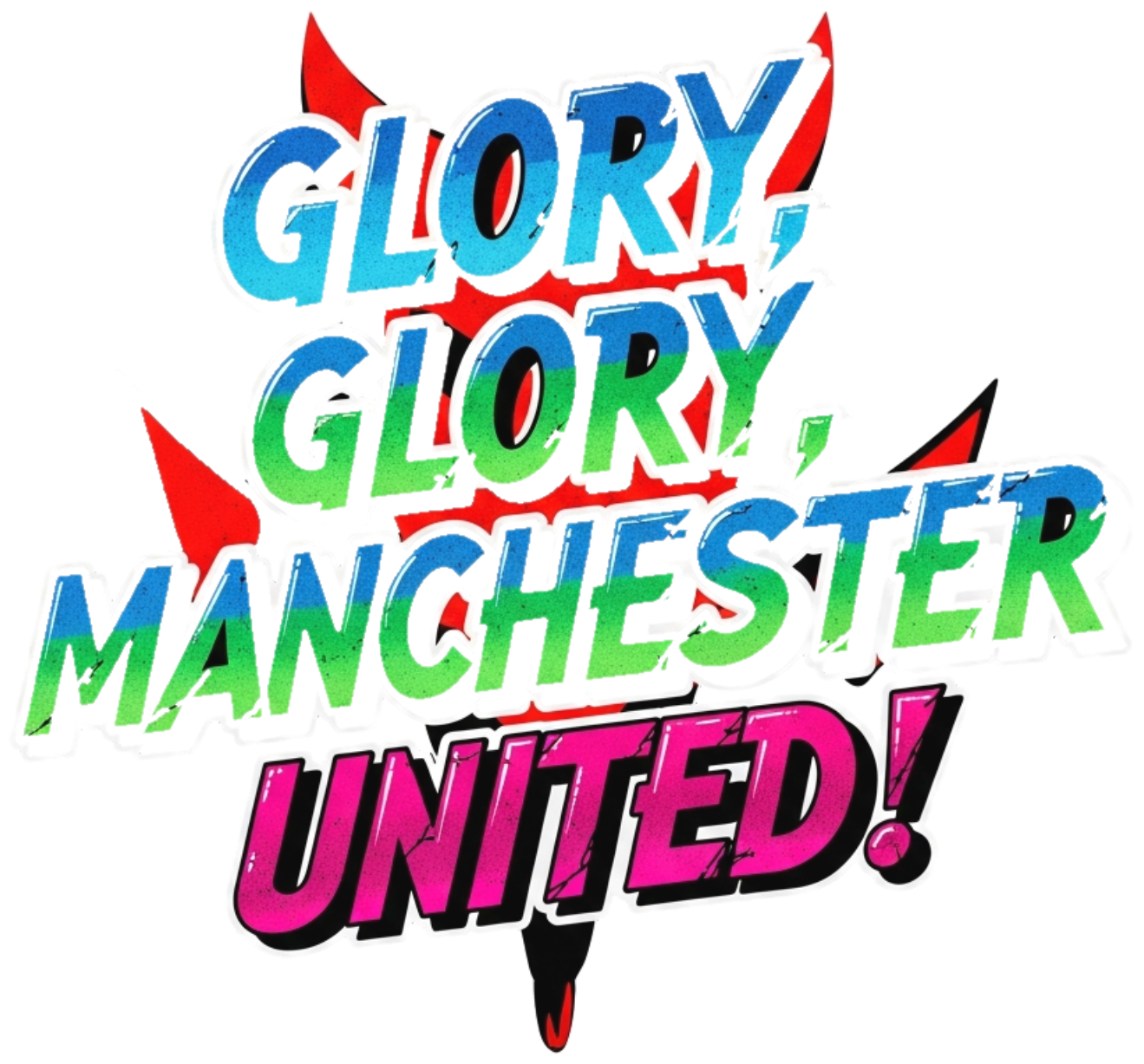 Áo Thun Manchester United Glory Glory Quỷ Đỏ MU Form Rộng Unisex Local Brand Y2K Cyber Ghetto Streetwear Cotton 100% Co Giãn 4 Chiều - 210526-08-16-ZKW