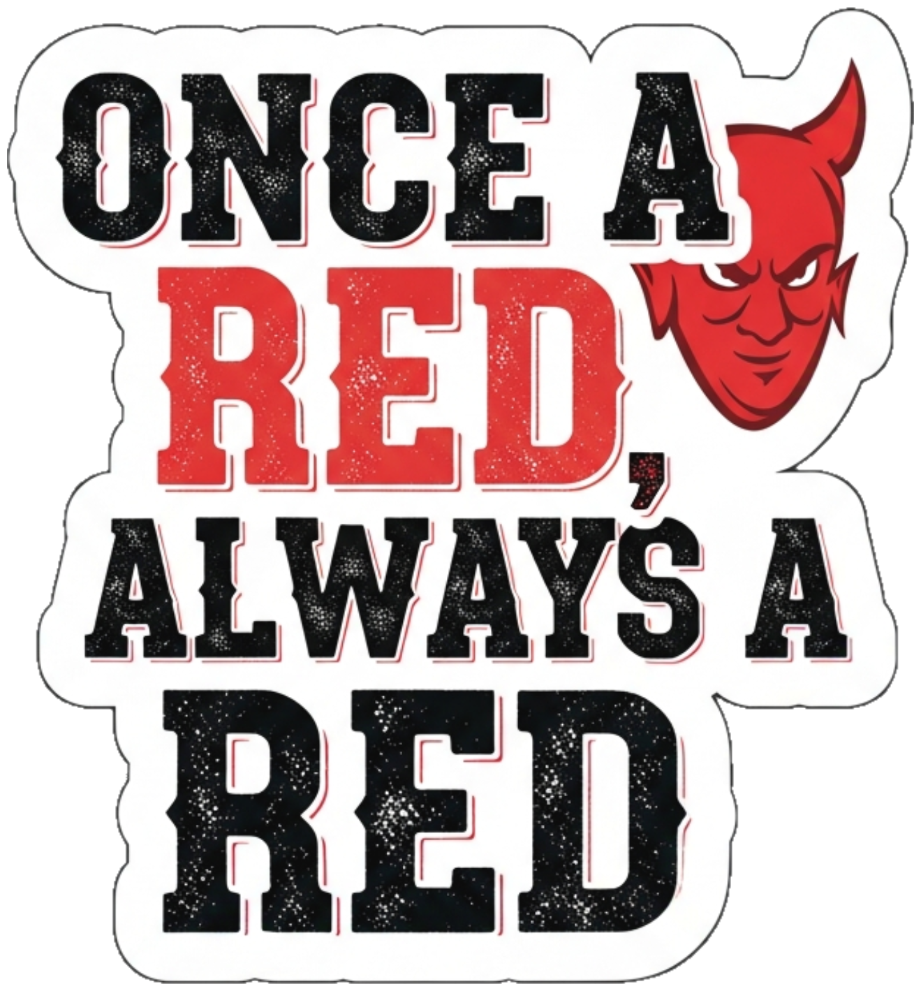 Áo Thun Manchester United Once a Red Always a Red Unisex Form Rộng Cotton 100% - Thời Trang Quỷ Đỏ Streetwear Cực Chất - 210526-08-22-UZI