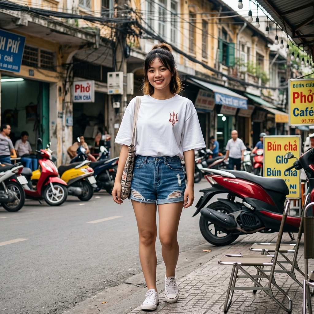Áo Thun Unisex Form Rộng Trắng Họa Tiết Red Trident Y2K Chrome Cực Chất - Cotton Cao Cấp Local Brand Style Manchester United Design - 210526-08-57-EYV