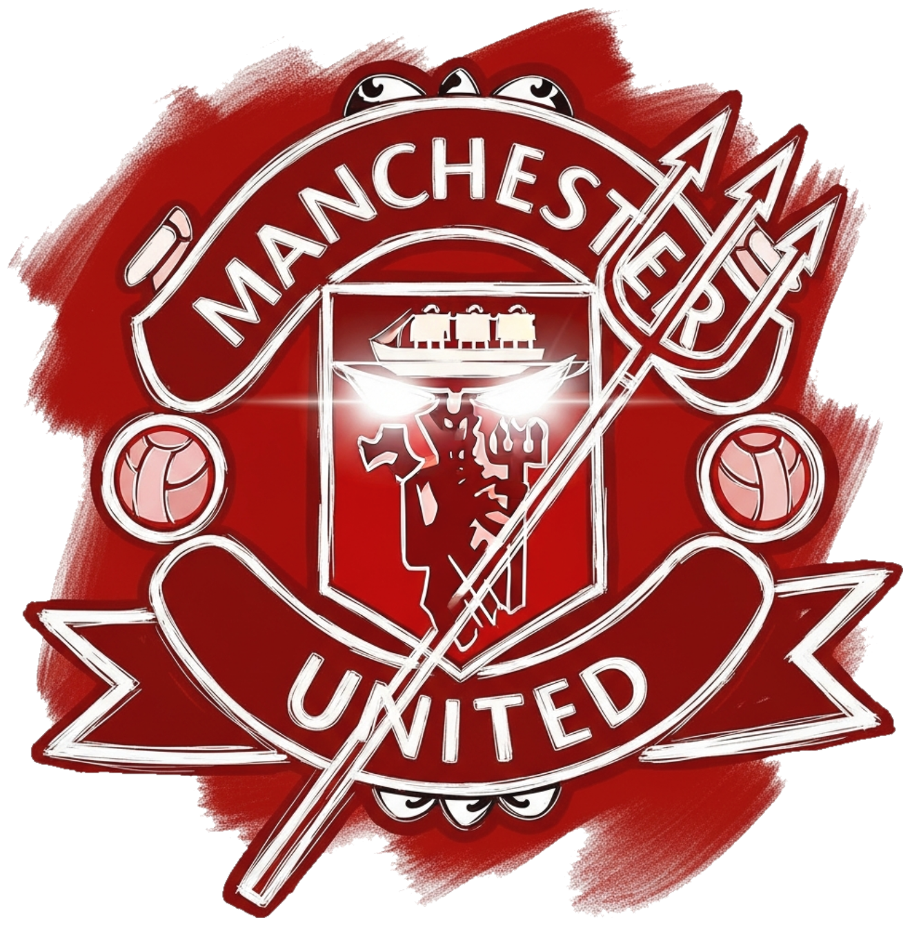 Áo Thun Manchester United Quỷ Đỏ Vẽ Tay Sketch - 210526-09-13-SIW
