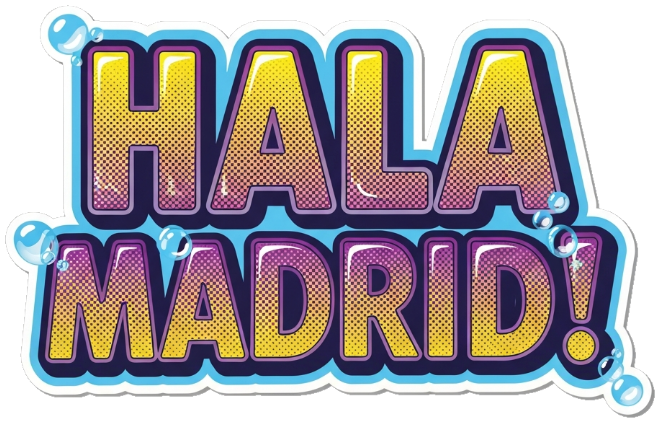 Áo Thun Màu Kem In Chữ Hala Madrid Gradient Cực Đỉnh Form Rộng Unisex Nam Nữ Cotton 100% Co Giãn Thời Trang Streetwear Năng Động 210526-09-44-NHF