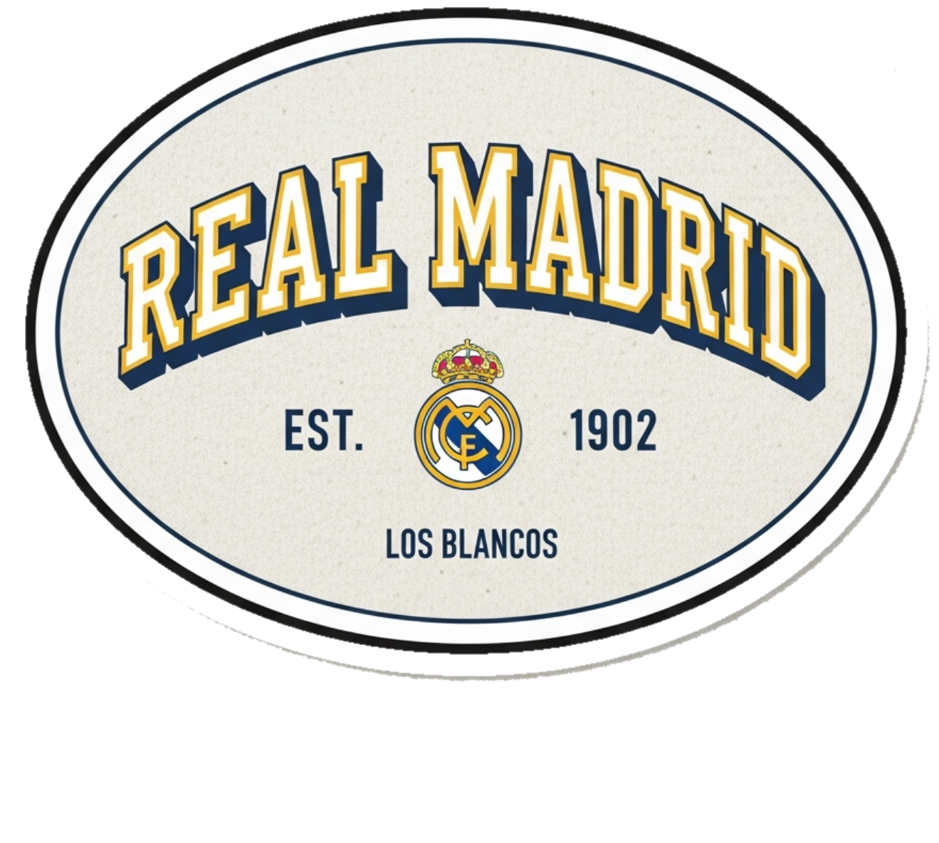 Áo Thun Real Madrid Vintage Unisex Form Rộng Cotton Cao Cấp - Áo Phông Los Blancos Football Club Streetwear Trendy 2024 - 210526-10-45-CEH