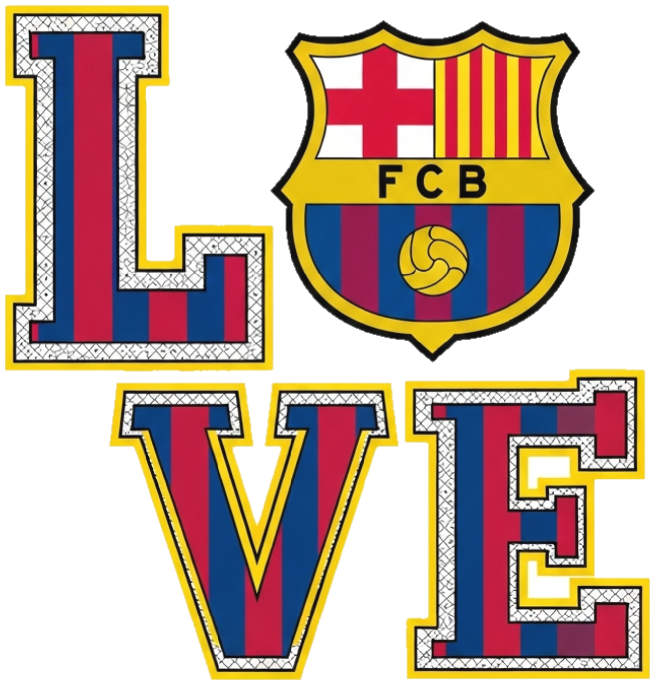 Áo Thun Barcelona LOVE Style Y2K Cyber-Ghetto - Áo Phông Unisex Form Rộng Cotton 100% Cực Chất Cho Cules Đi Chơi Du Lịch - 210526-11-35-IXW