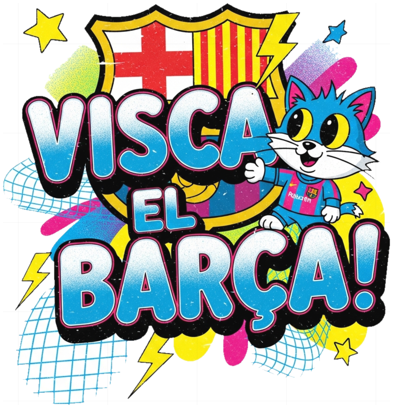 Áo Thun Trắng Unisex FC Barcelona 
