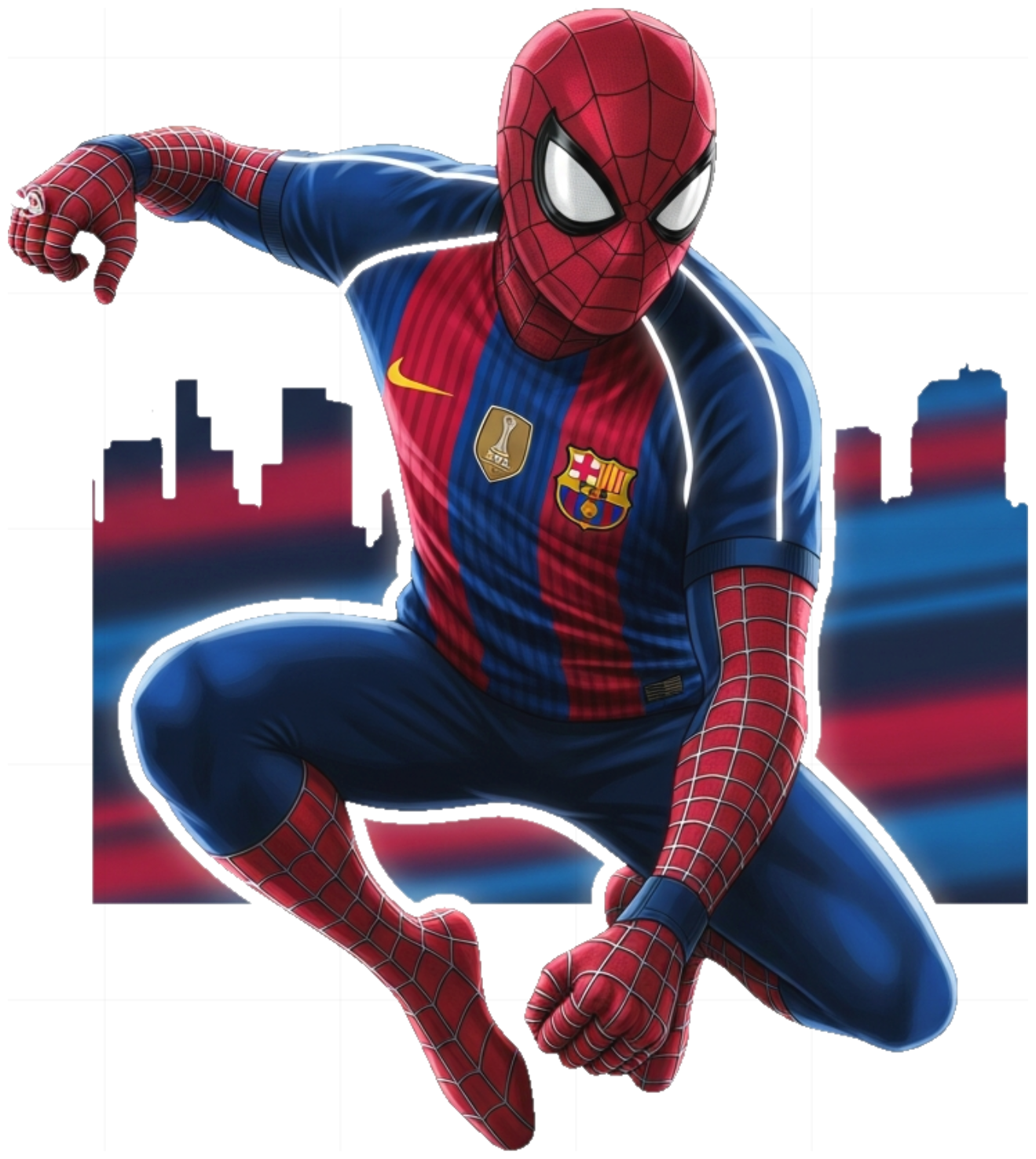 Áo Thun Unisex Màu Kem In Hình Spider-Man Mặc Áo Barca Cực Chất, Form Rộng Oversize Trendy, Chất Cotton Thoáng Mát - 210526-13-57-NGR