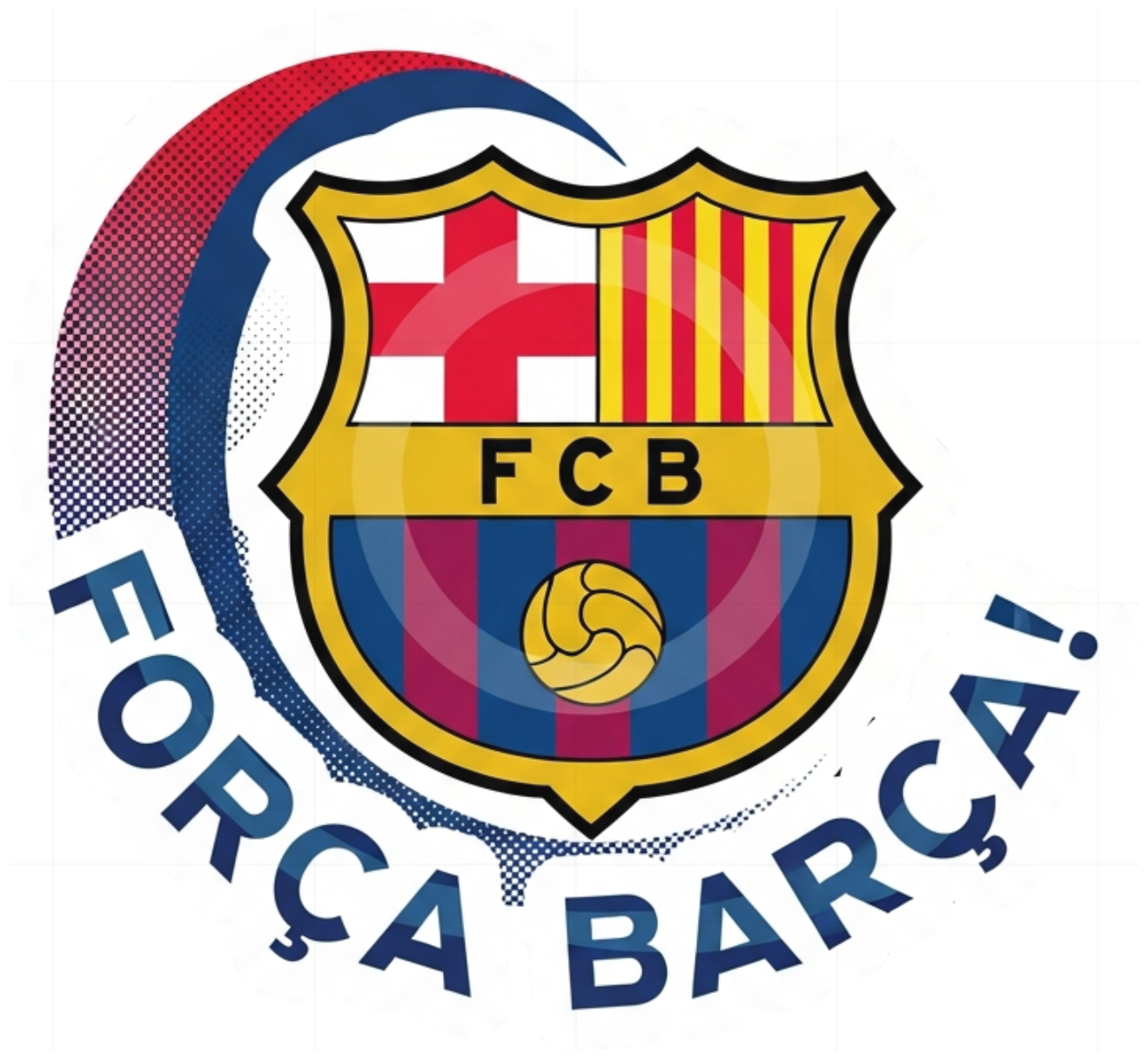 Áo Thun FC Barcelona Força Barça Unisex Form Rộng Cotton 100% Cao Cấp - Áo Phông Fan Barca Cực Chất Trend 2024 - 210526-14-01-JLY