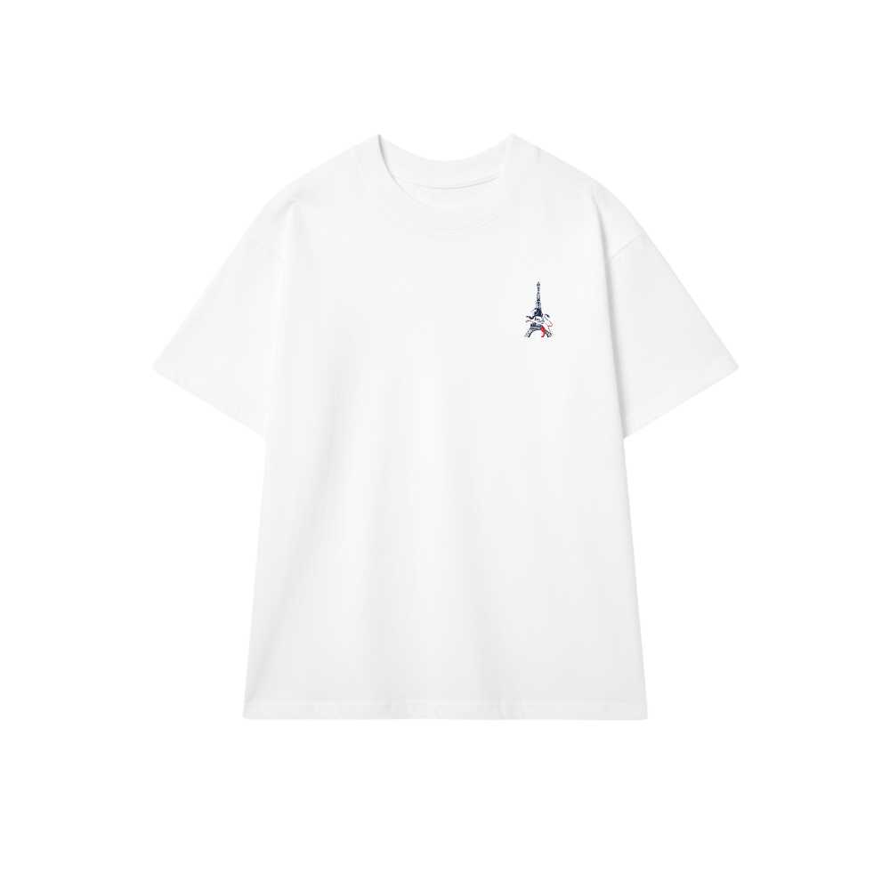 Áo Thun Trắng PSG Paris Saint-Germain Slogan Design - Áo Phông Unisex Nam Nữ Form Rộng Cotton Co Giãn Streetwear Xu Hướng 2024 - 210526-14-43-CXX