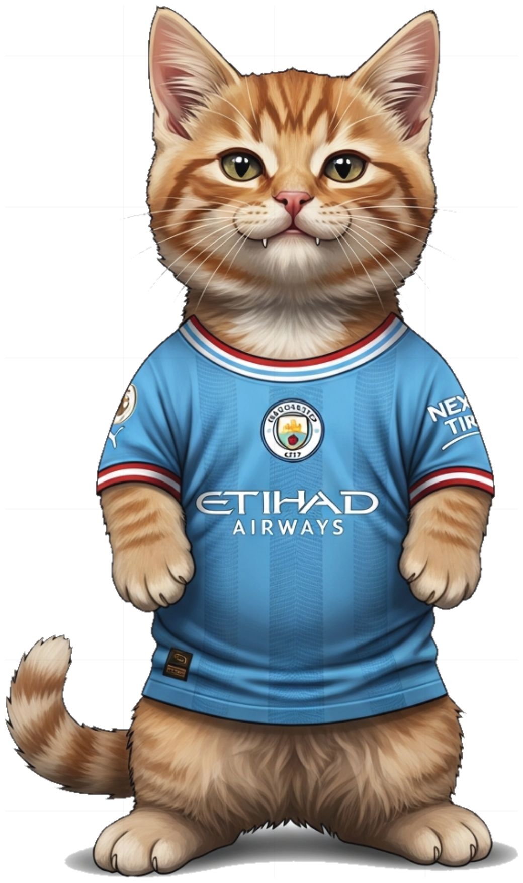 Áo Thun Unisex Cotton Trắng In Hình Mèo Con Man City Slogan Design Form Rộng Cực Chất - Thời Trang Du Lịch Xu Hướng - 210526-14-53-DOC