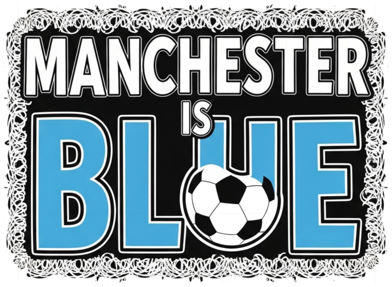 Áo Thun Unisex Manchester Is Blue Streetwear - Áo Phông Trắng Form Rộng Cotton Cao Cấp Xu Hướng 2024 - 210526-15-00-JAW