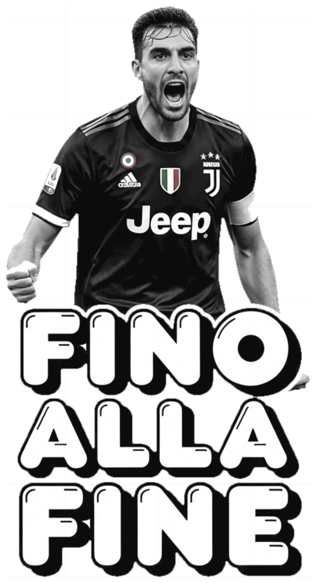Áo Thun Unisex Juventus Fino Alla Fine Trắng Cotton Form Rộng Cực Chất - Thời Trang Streetwear 210526-15-51-WTX