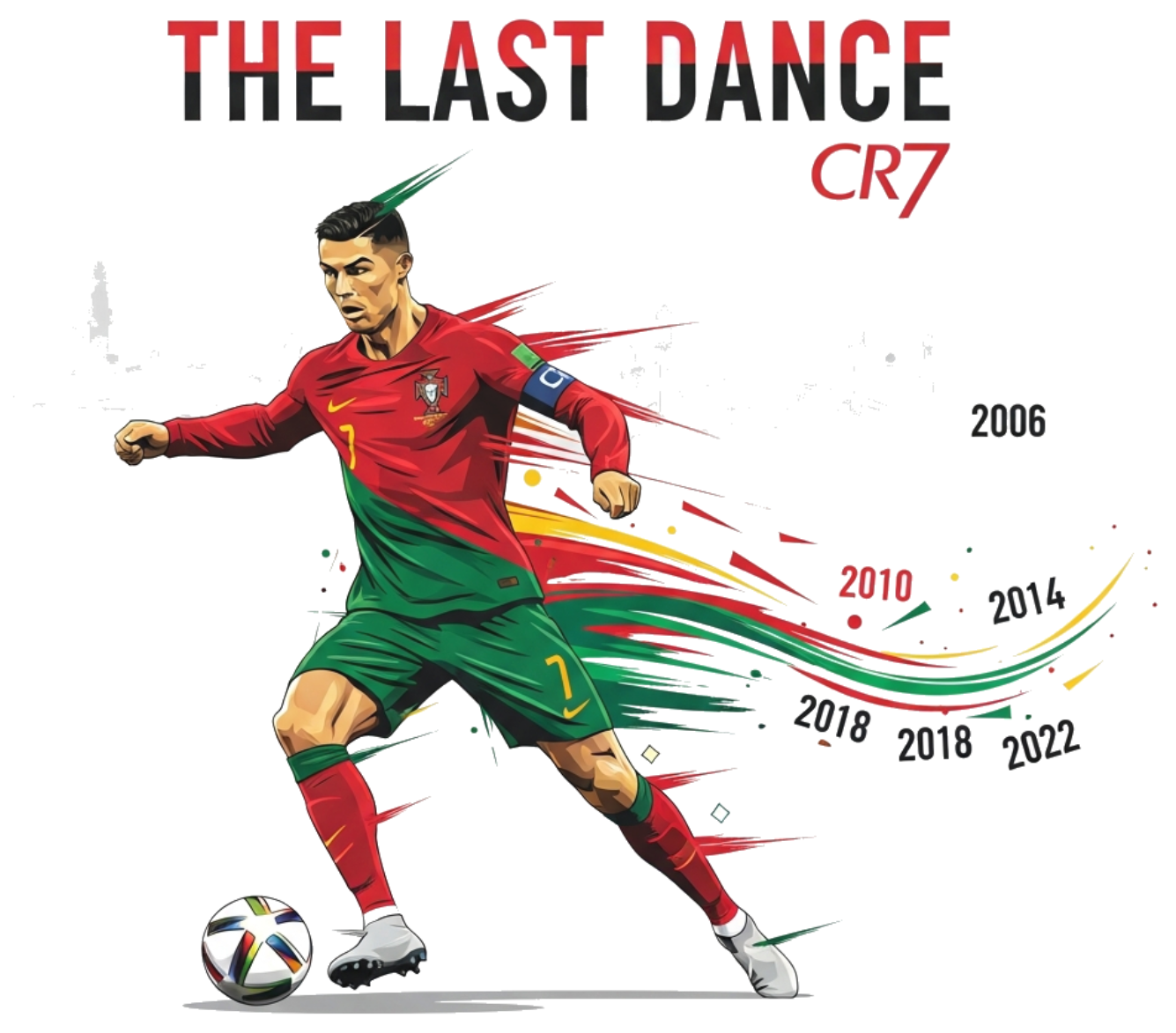 Áo Thun CR7 The Last Dance - Áo Phông Trắng Design World Cup Cuối Cùng Nam Nữ Unisex Cotton 100% Form Rộng Oversize Cực Chất 210526-16-36-ASF
