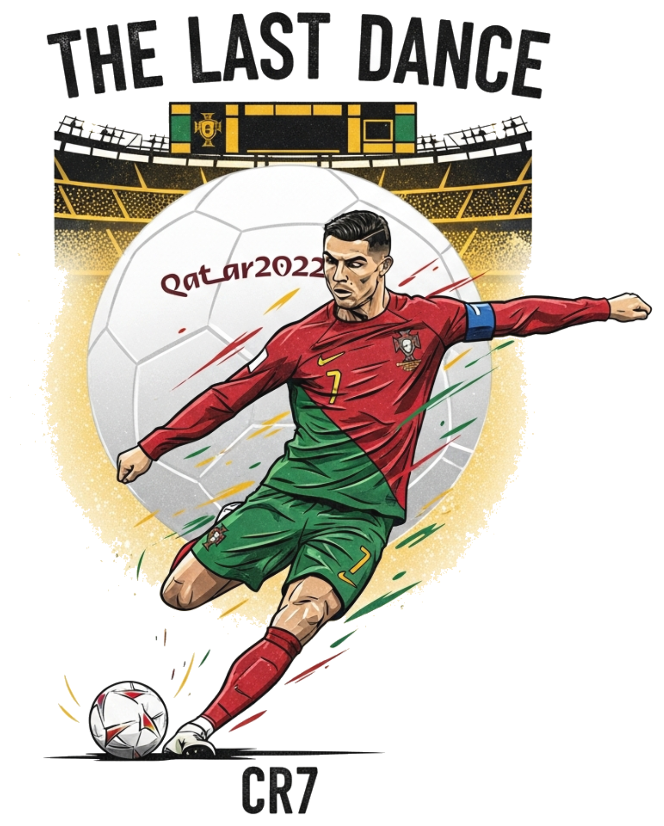 Áo Thun Unisex CR7 World Cup Final Dance Cotton 100% - Áo Phông Nam Nữ Form Rộng Oversize In Hình Ronaldo Cực Chất - 210526-16-36-YTY