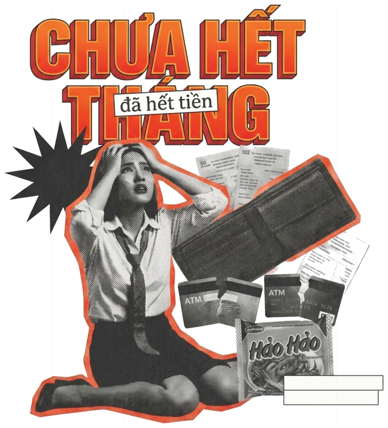 Áo Thun Unisex Trắng Design Retro Vintage Financial Stress Cotton Form Rộng Cao Cấp - 210726-14-21-LLF