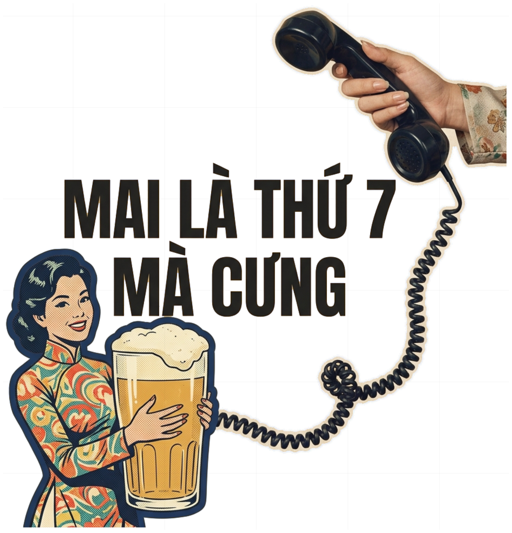 Áo Mai Là Thứ 7 Mà Cưng Retro Pop Art Unisex Form Rộng Cotton Streetwear vietnam.yo - 210826-15-37-GPK