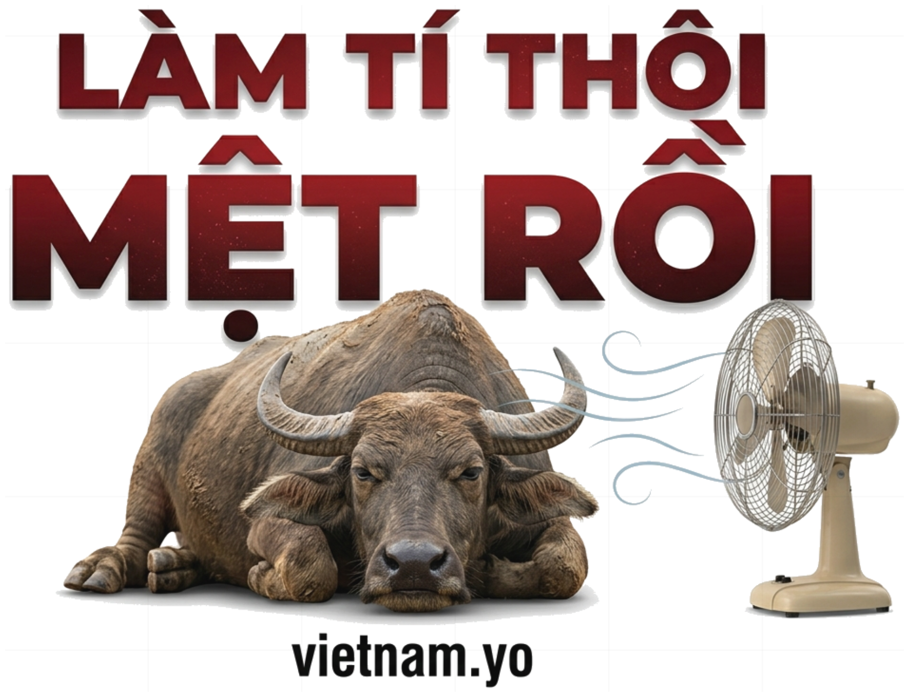Áo Thun Làm Tí Thôi Mệt Rồi Unisex Form Rộng Cotton Streetwear vietnam.yo - 210826-16-09-MYZ