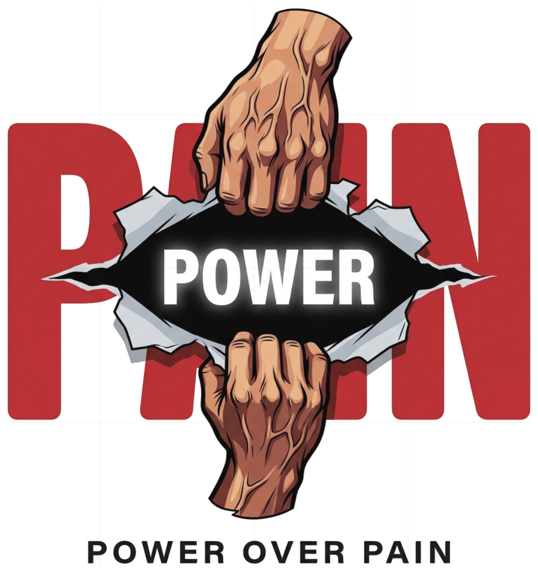 Áo Thun Unisex Power Over Pain Streetwear 3D Form Rộng Cotton Co Giãn Áo Phông Cực Chất 210826-20-37-BDZ