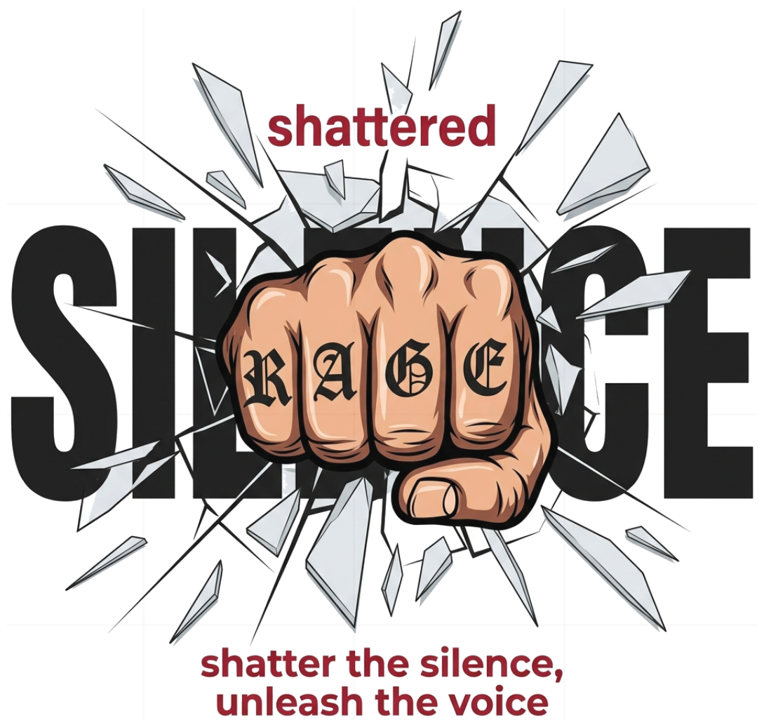 Áo Thun Unisex Streetwear Graphic Shattered Silence Cotton Form Rộng Cao Cấp - 210826-20-50-GUN