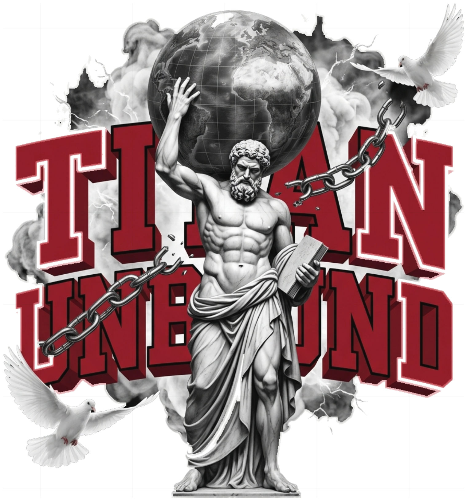 Áo Thun Titan Unbound Thần Thoại Hy Lạp Streetwear Form Rộng Oversize Cotton Cao Cấp - 210826-21-18-PZH