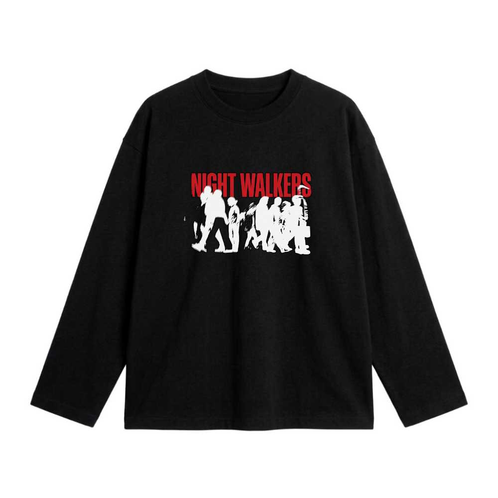 Áo Thun Unisex Form Oversize Streetwear Y2K Night Walkers Cotton Cao Cấp - 211026-09-18-KLV