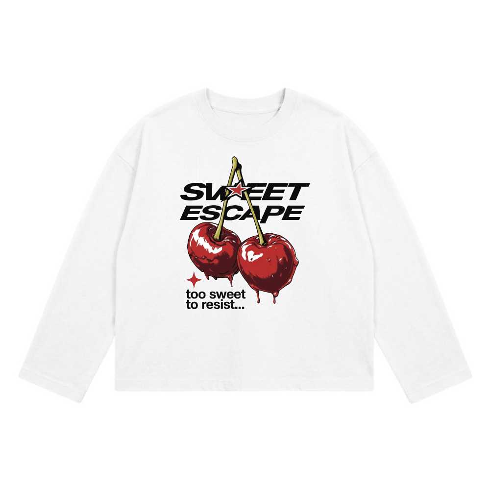 ÁO THUN UNISEX FORM BOXY SWEET ESCAPE CHERRY Y2K STREETWEAR COTTON CỰC CHẤT - 211026-10-18-JBZ