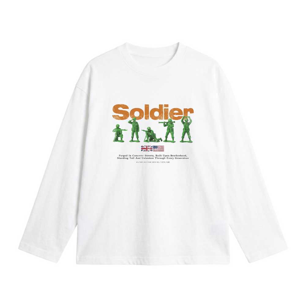 ÁO THUN SOLDIER VINTAGE MILITARY TOY FORM OVERSIZE STREETWEAR UNISEX CHẤT COTTON - 211026-10-28-QCM