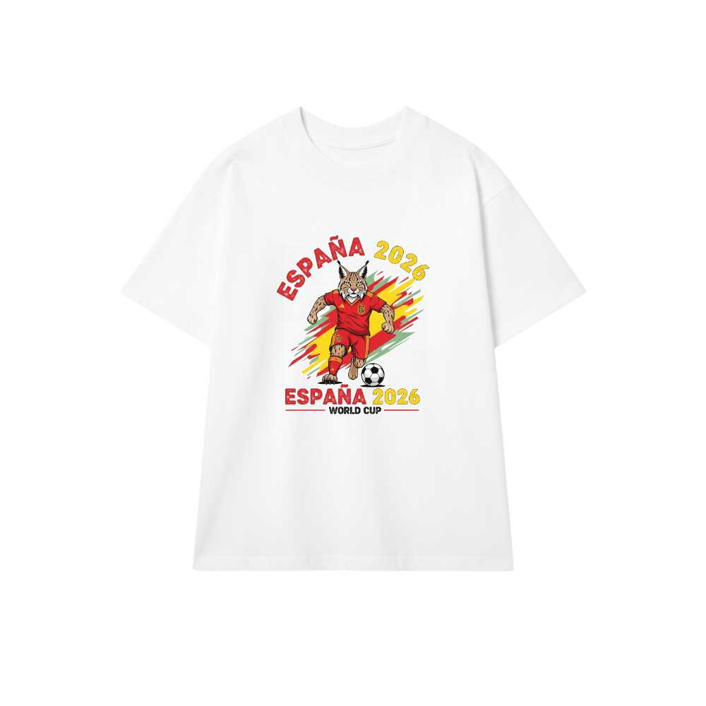 Áo Thun Tây Ban Nha World Cup 2026 Unisex Form Rộng Cotton 100% Co Giãn 4 Chiều Slogan Design Cực Chất - 220526-14-49-YDO