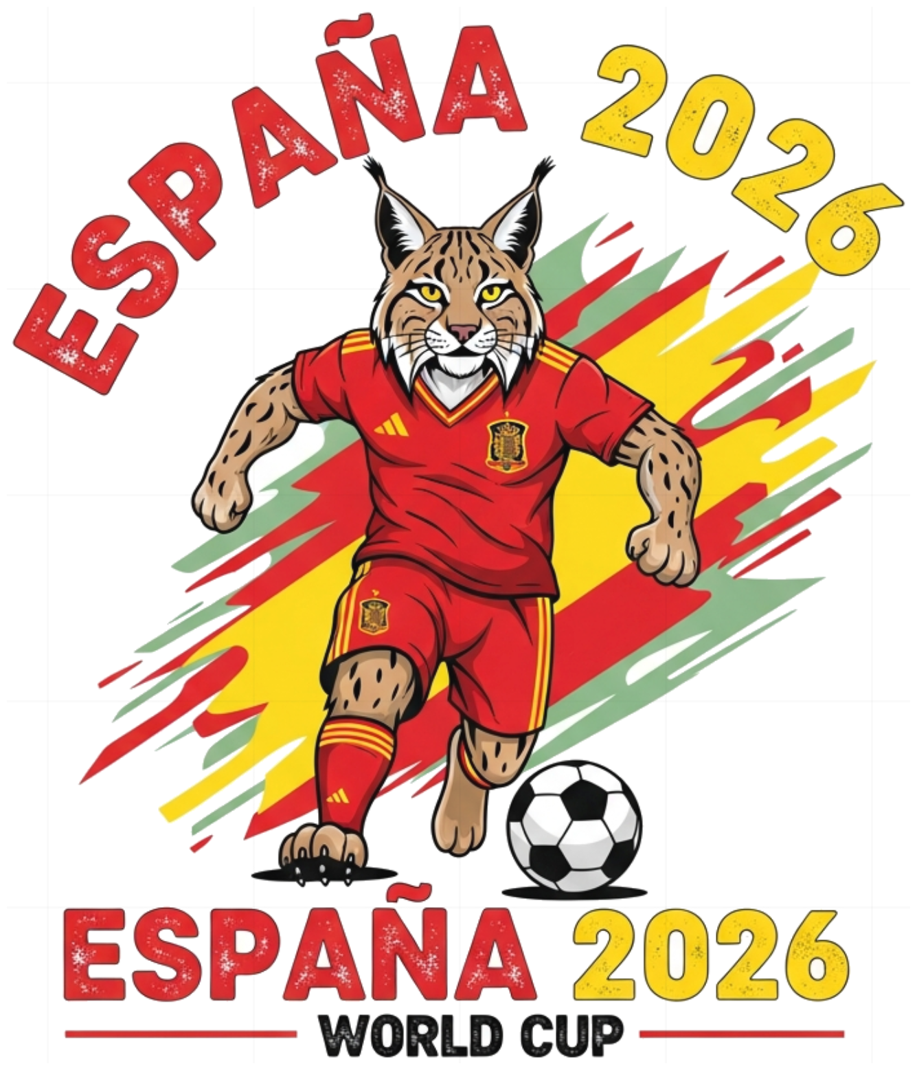Áo Thun Tây Ban Nha World Cup 2026 Unisex Form Rộng Cotton 100% Co Giãn 4 Chiều Slogan Design Cực Chất - 220526-14-49-YDO