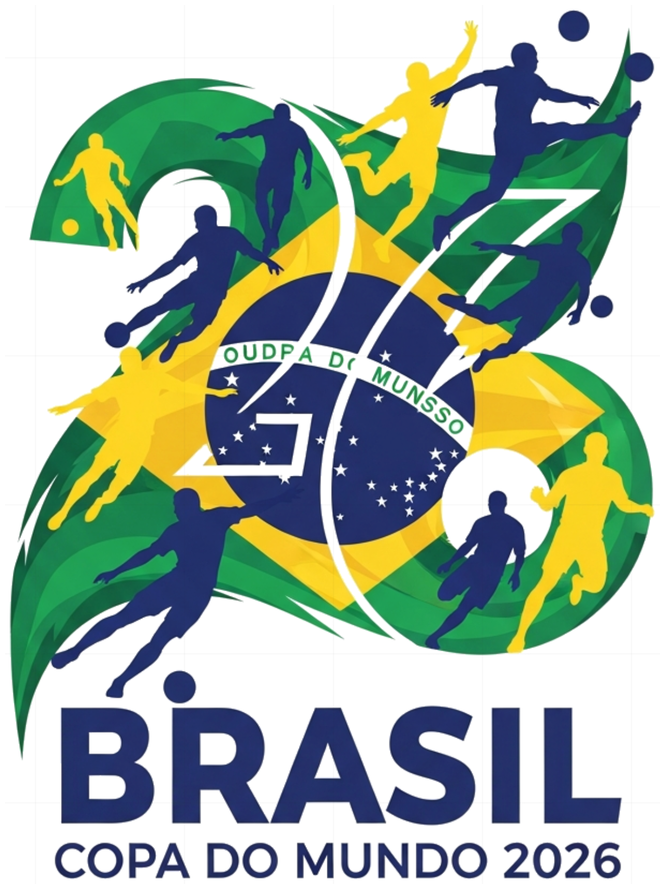 Áo Thun Brazil World Cup 2026 Form Rộng Cotton 100% 