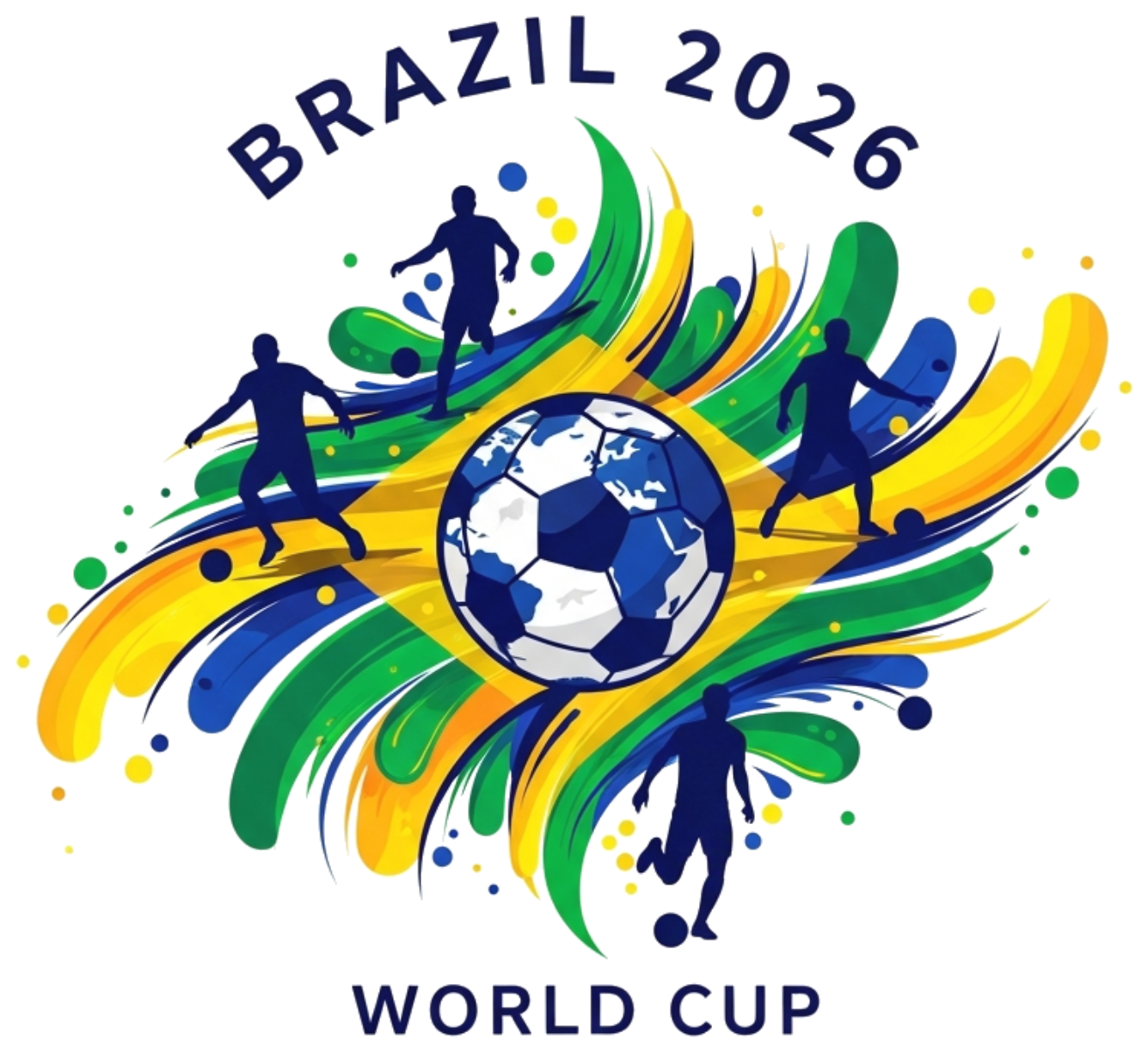 Áo Thun Unisex Brazil World Cup 2026 Form Rộng Cotton Co Giãn - Áo Phông Slogan Design Cực Chất Thời Trang Hè 2024 - 220526-15-19-SFT
