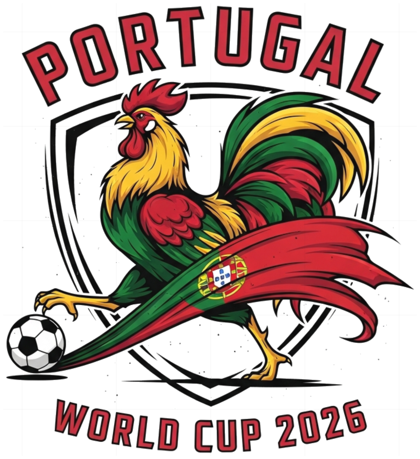 Áo Thun Unisex Form Rộng Đội Tuyển Bồ Đào Nha World Cup 2026 Cực Chất - Áo Phông Trắng Cotton Co Giãn Thoáng Mát Thời Trang Trendy - 220526-15-29-BCS