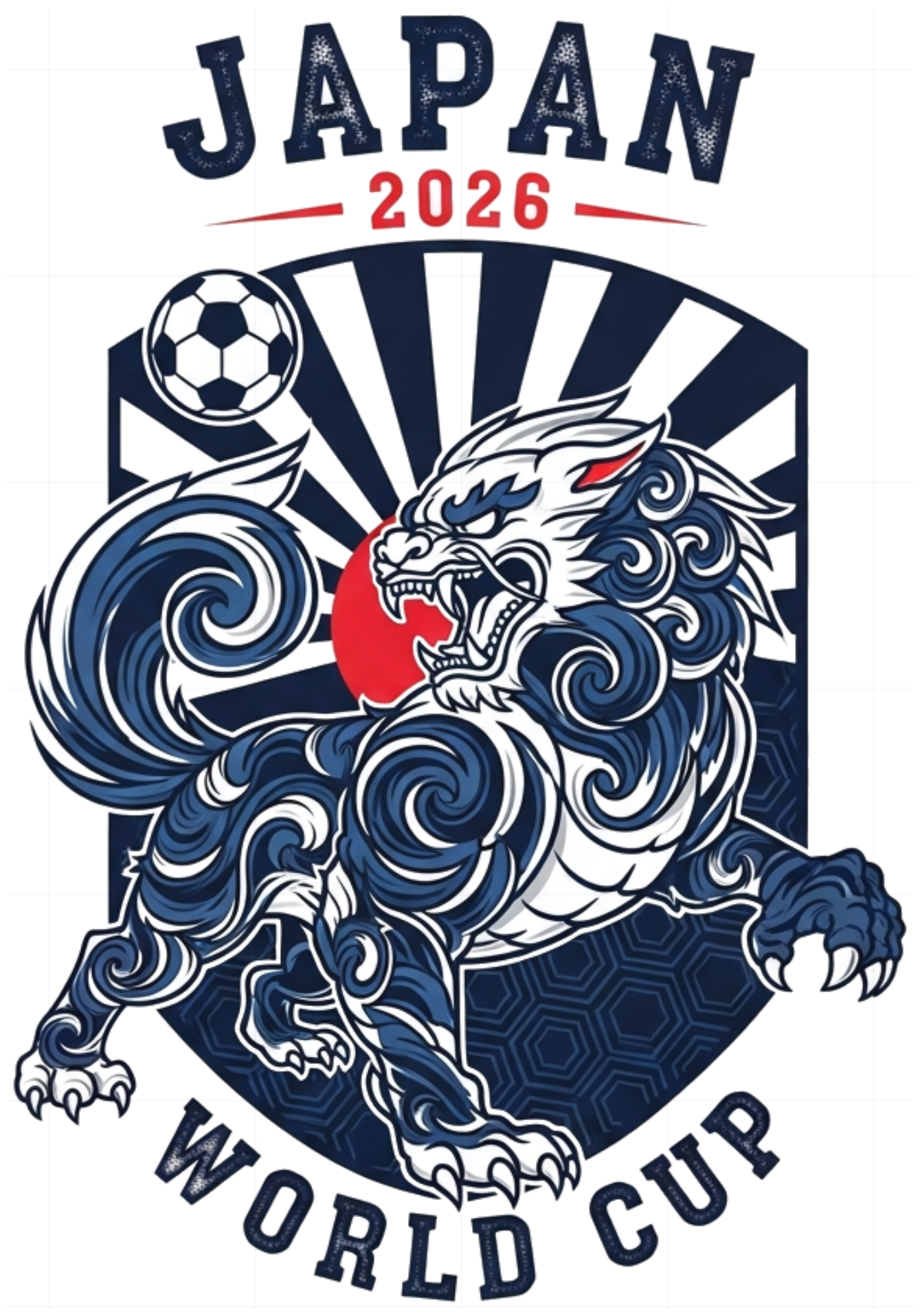 Áo Thun Unisex Form Rộng Cotton Trắng In Hình Đội Tuyển Nhật Bản World Cup 2026 Cực Chất - Slogan Design Thời Trang Trendy - 220526-15-58-FAR