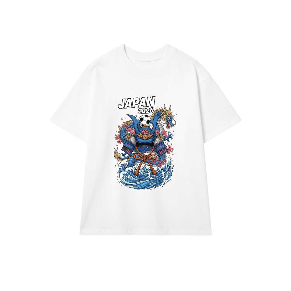 Áo Thun Unisex Form Rộng Đội Tuyển Nhật Bản World Cup 2026 - Áo Phông Trắng Cotton 100% Co Giãn Trend Streetwear Đi Chơi Du Lịch Cực Chất - Design 220526-15-58-GZS