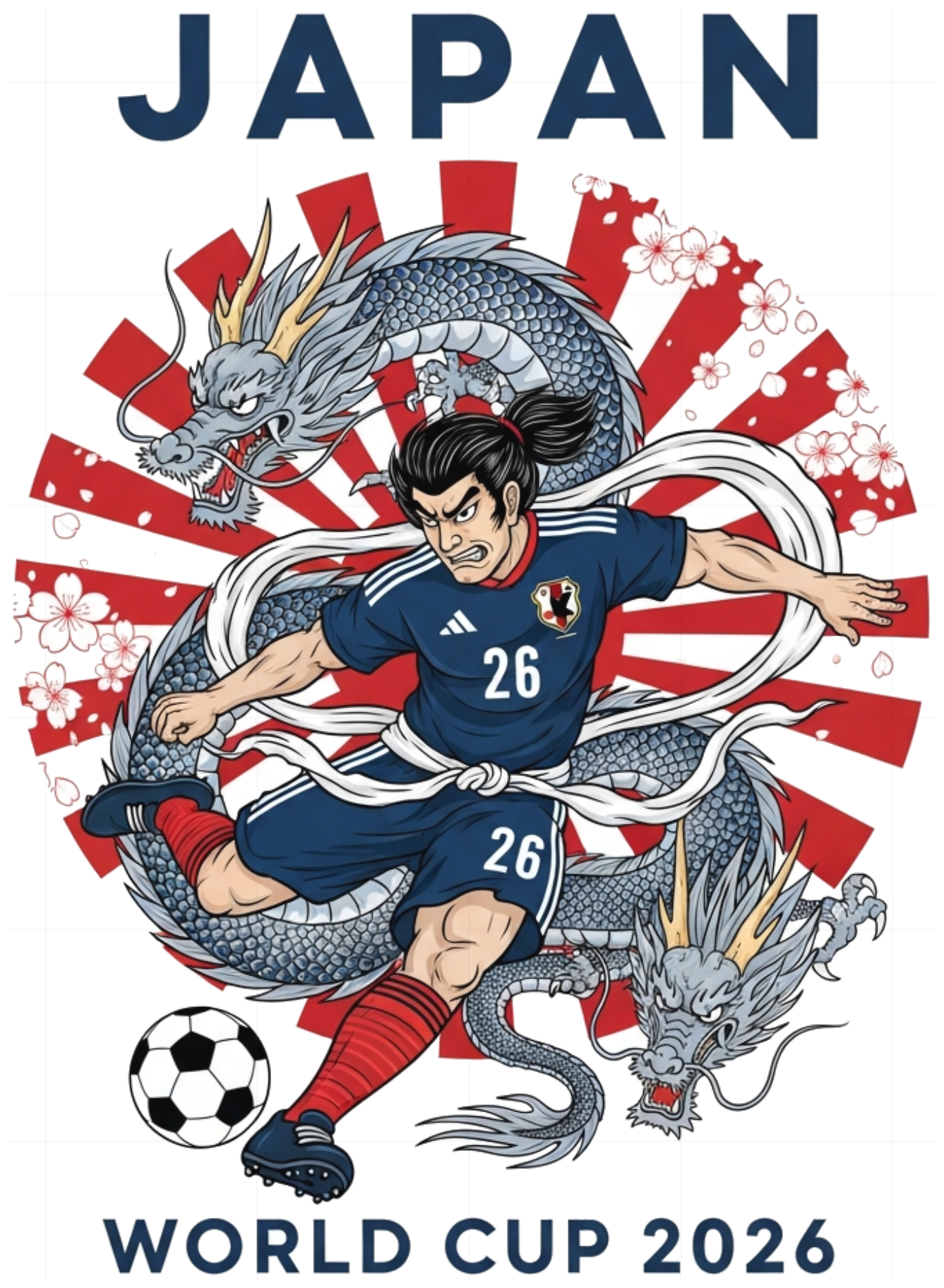 Áo Thun Unisex Đội Tuyển Nhật Bản World Cup 2026 