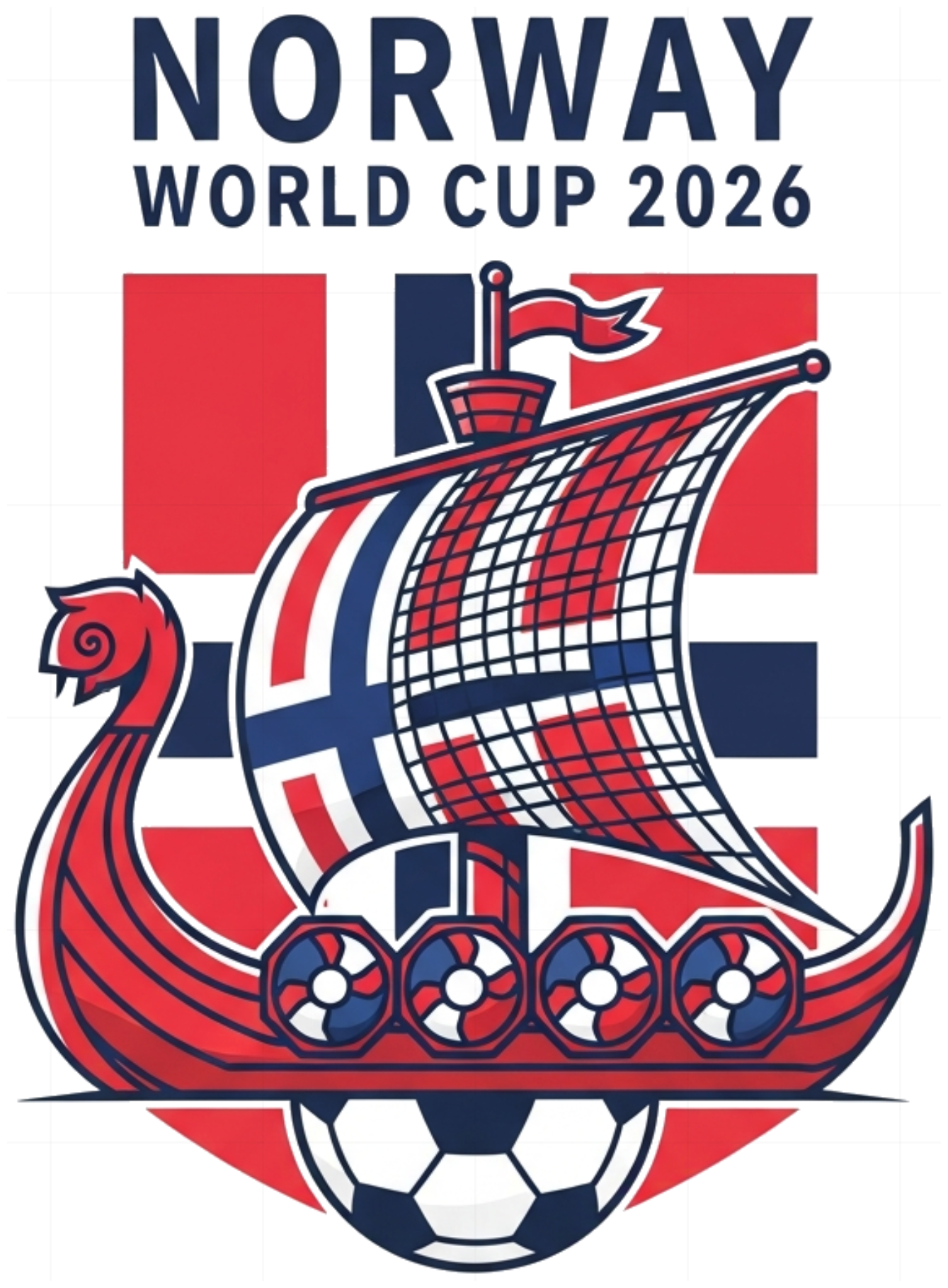 Áo Thun Na Uy World Cup 2026 Unisex Form Rộng Cotton Cổ Tròn Trendy Slogan Design - 220526-16-06-LMJ