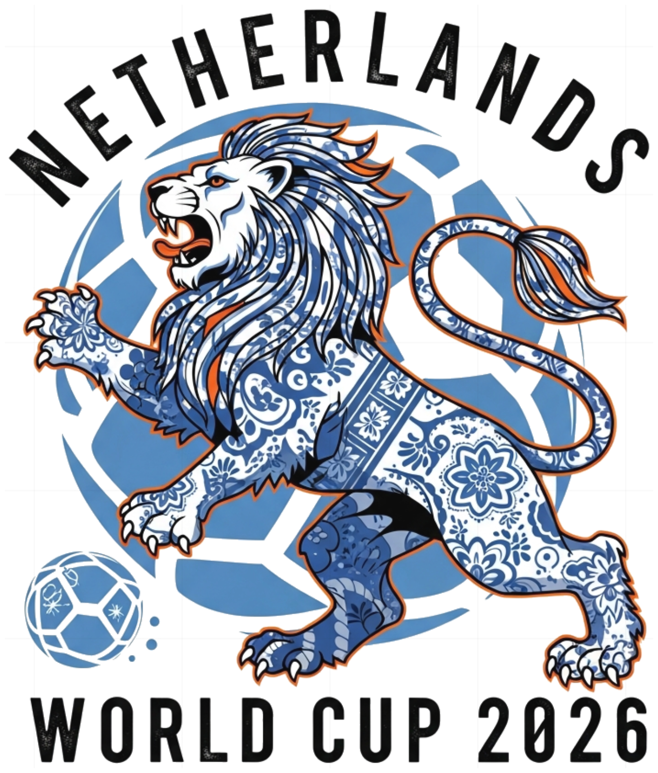 Áo Thun Trắng In Hình Đội Tuyển Hà Lan World Cup 2026 Cực Chất - Áo Phông Nam Nữ Unisex Form Rộng Cotton Co Giãn Slogan Design Thời Trang Hot Trend 220526-16-15-LVY