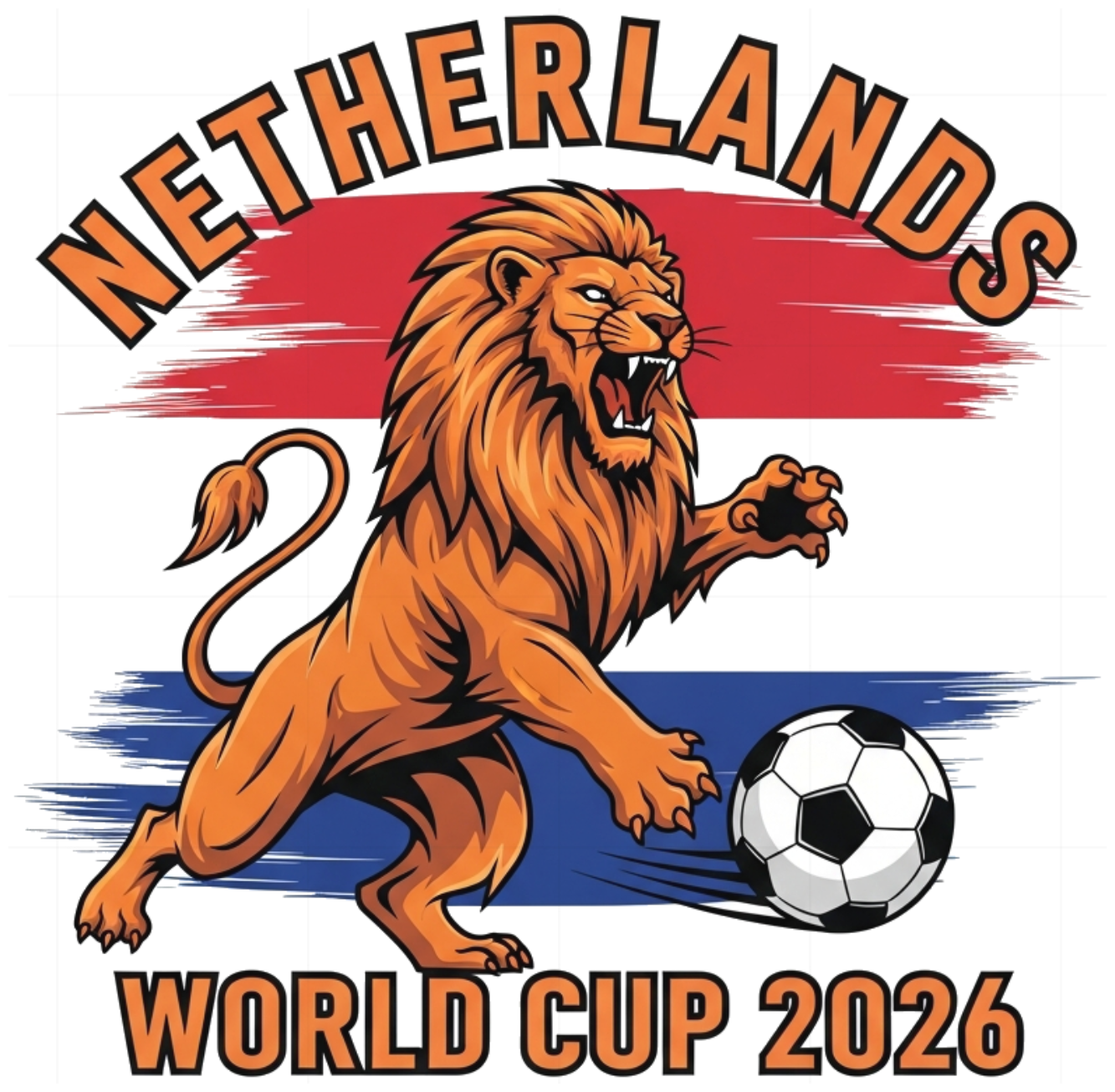 Áo Thun Unisex Form Rộng Cotton Cao Cấp In Hình Đội Tuyển Hà Lan World Cup 2026 Cực Chất - 220526-16-15-YGS