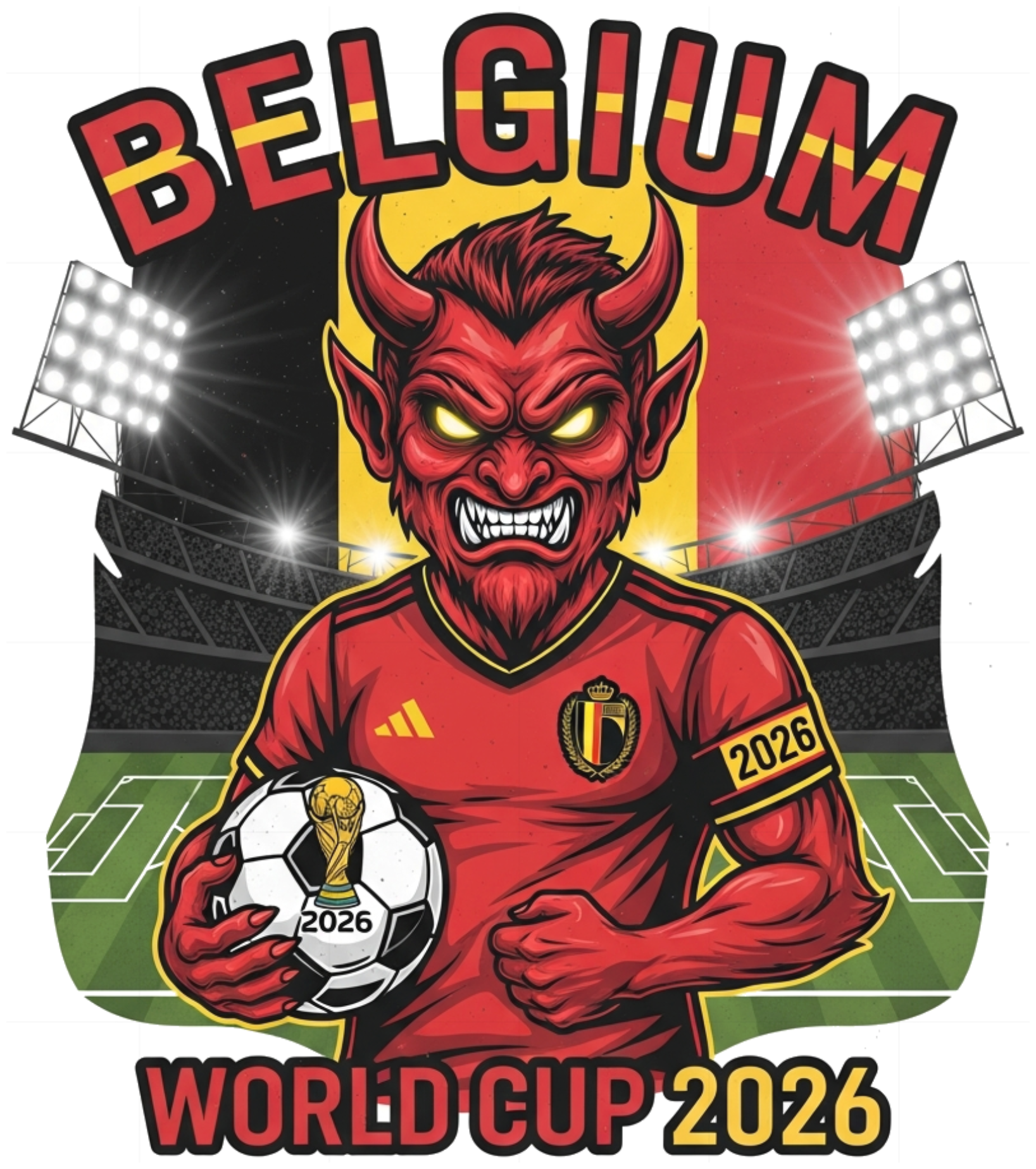 Áo Thun Đội Tuyển Bỉ World Cup 2026 - Thiết Kế Design - 220526-16-57-PQD