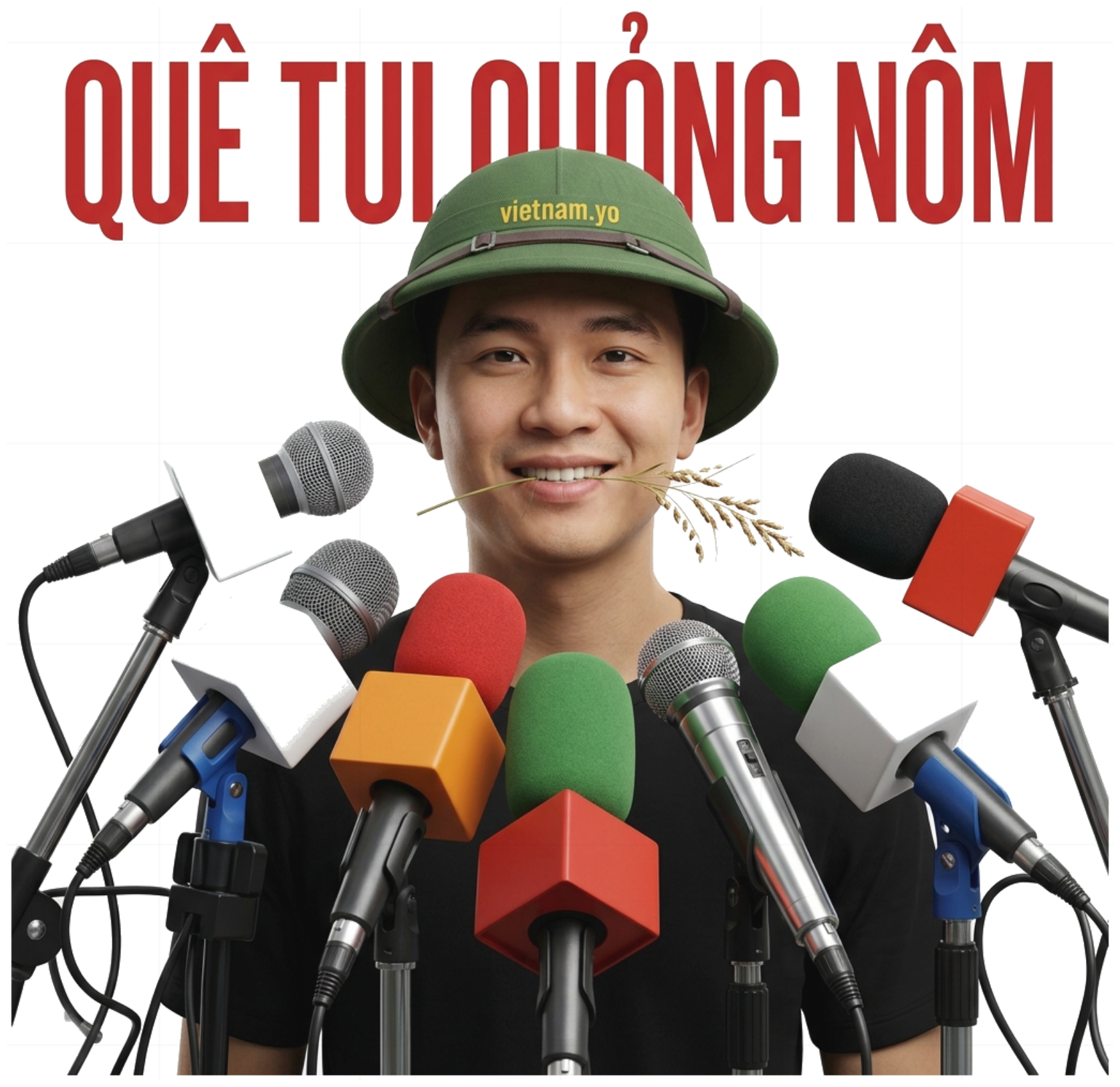 Áo Thun Quê Tui Quổng Nôm Unisex Form Rộng Cotton Streetwear Độc Đáo vietnam.yo 220826-15-36-YKA