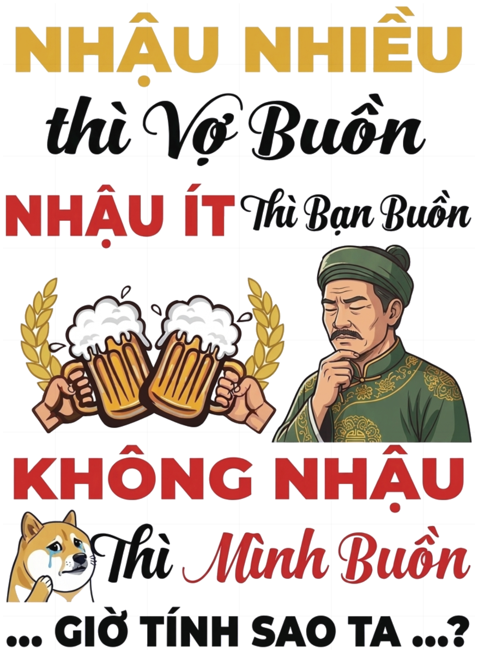Áo Thun Nhậu Sao Cho Vừa Unisex Form Rộng Streetwear vietnam.yo - 221026-15-54-PGY