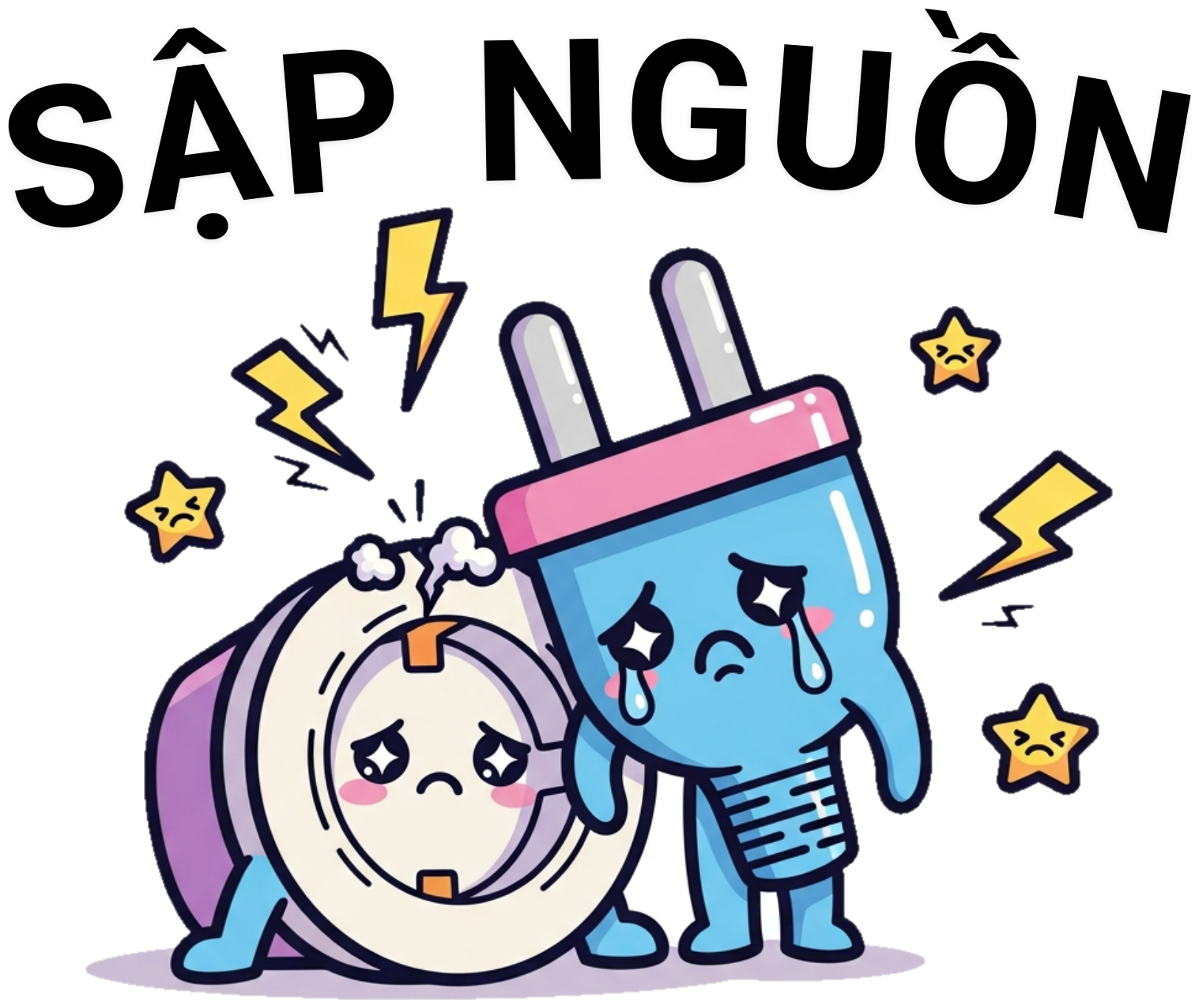 Áo Thun Trắng Slogan Sập Nguồn Phong Cách Kawaii - 230326-14-47-SMF